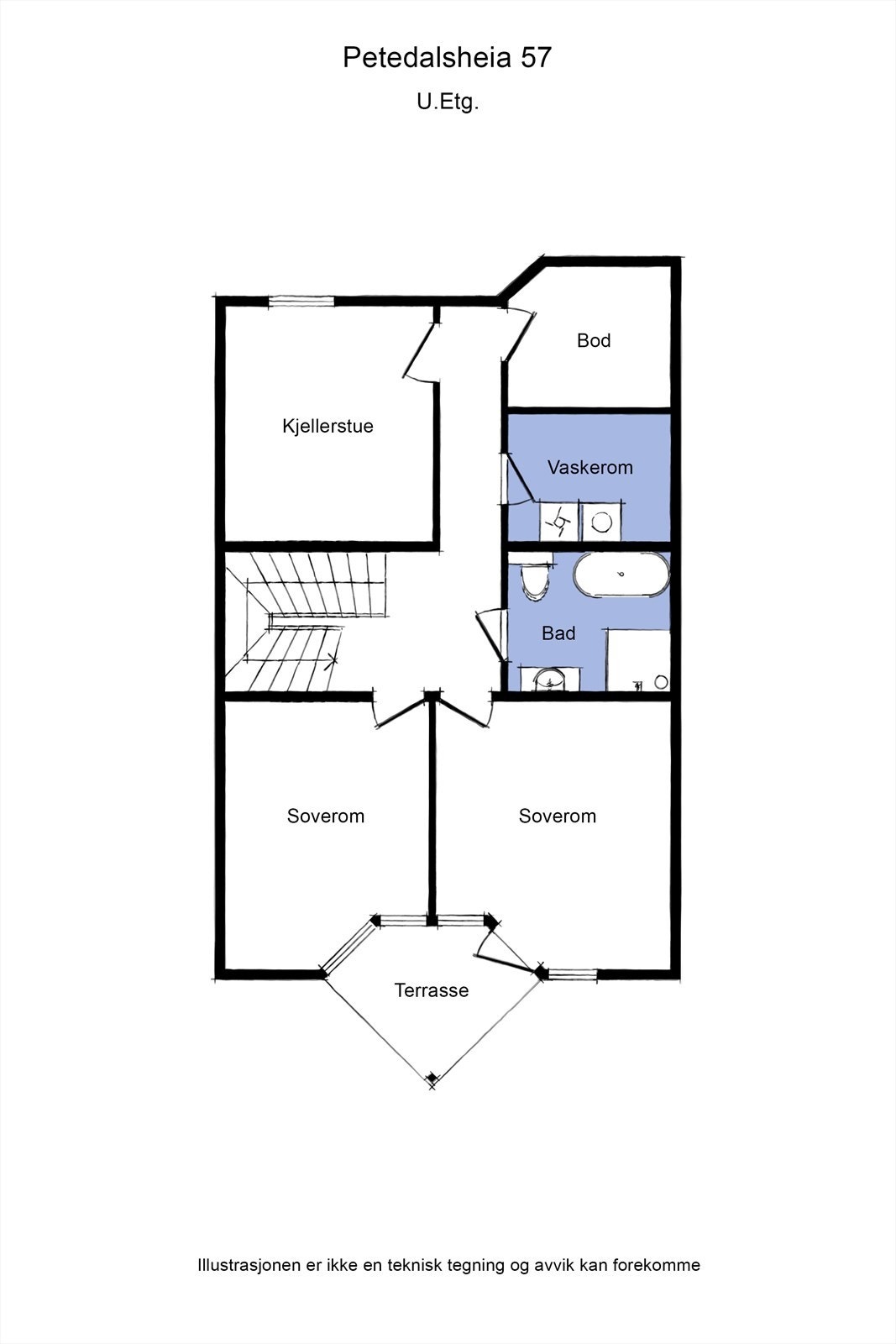 Planløsning u.etg. Galleribilde