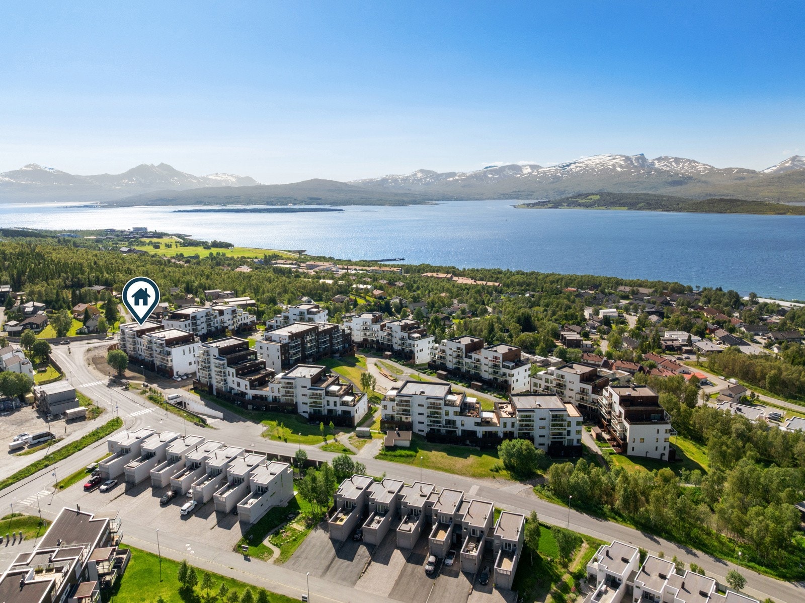 Utmerket beliggenhet i svært etterspurte Norrøna Boligpark. Galleribilde