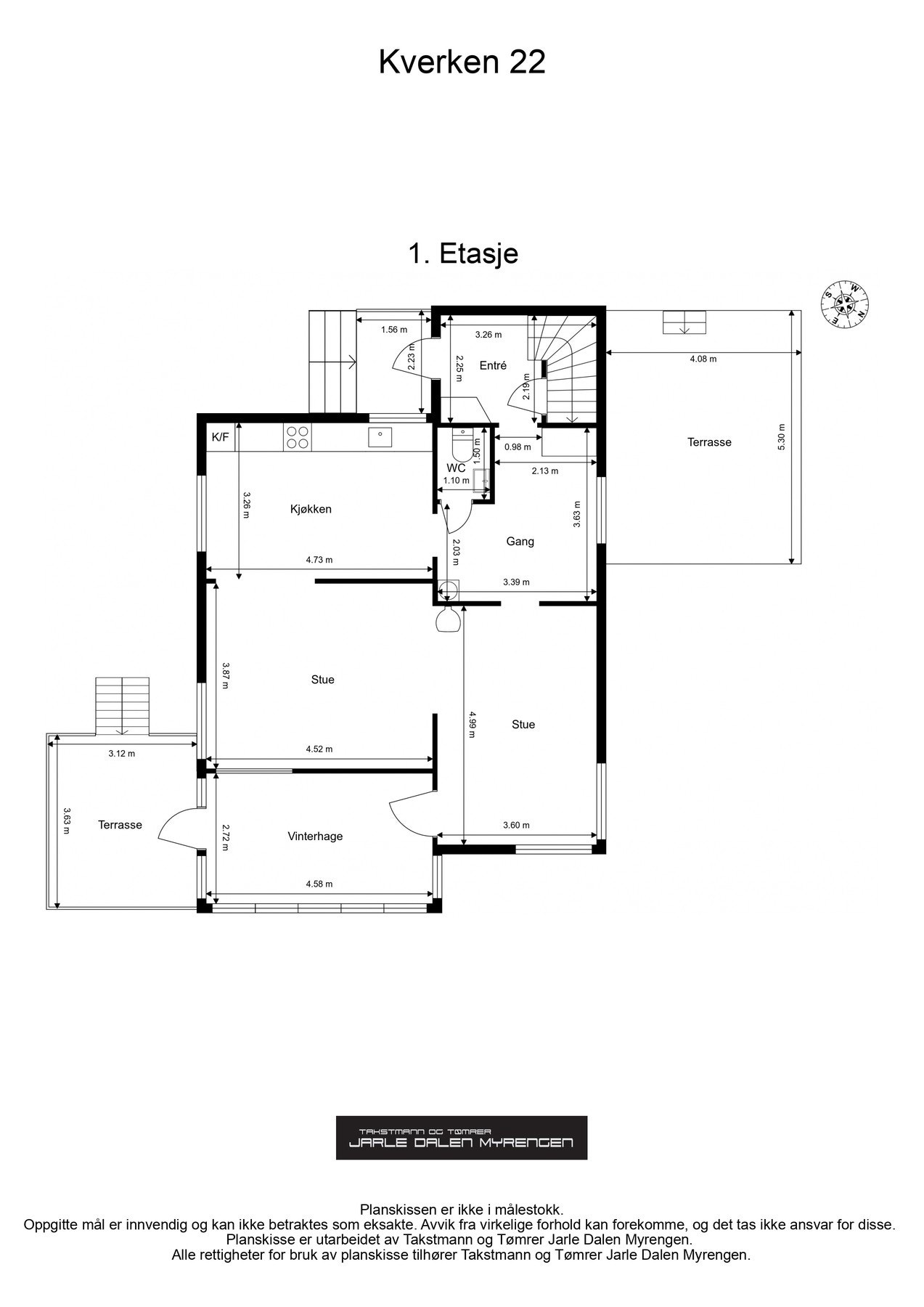 Plantegning 1. etasje. Galleribilde