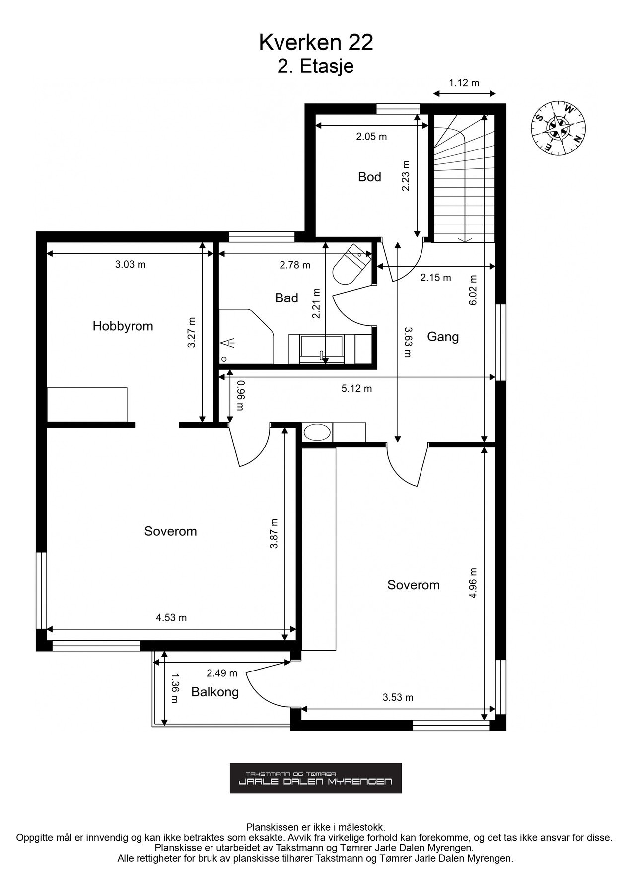 Plantegning 2. etasje. Galleribilde