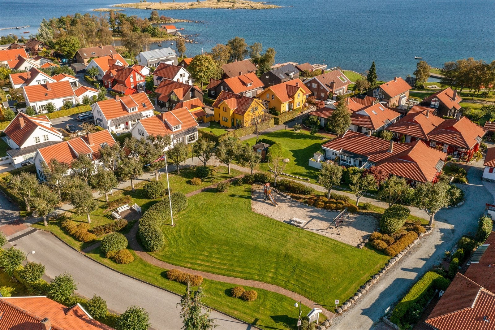 Styret planlegger oppgradering av uteområdene mellom blokkene. Galleribilde