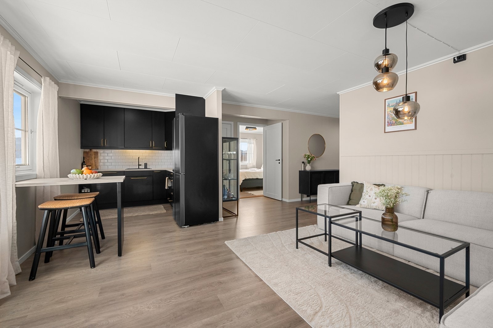 Leiligheten har vært gjenstand for full oppussing gjennom de siste årene. Galleribilde