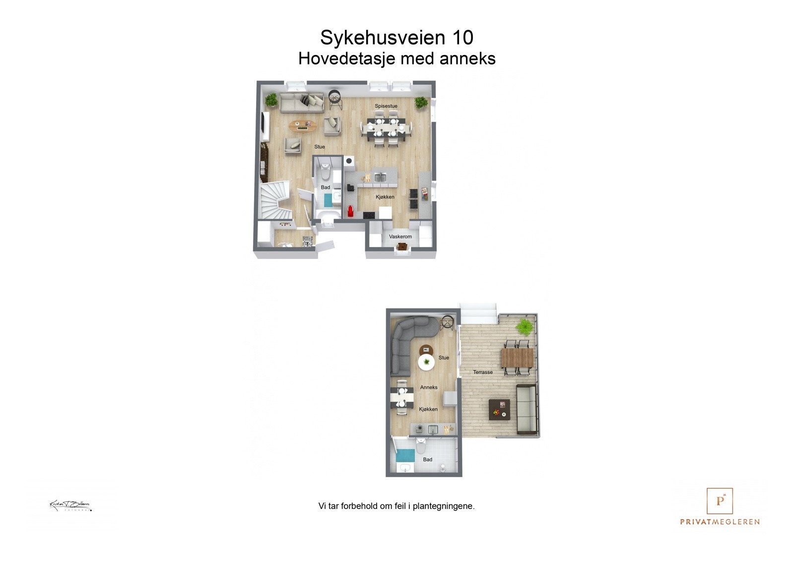 Plantegning 1. etasje med anneks Galleribilde