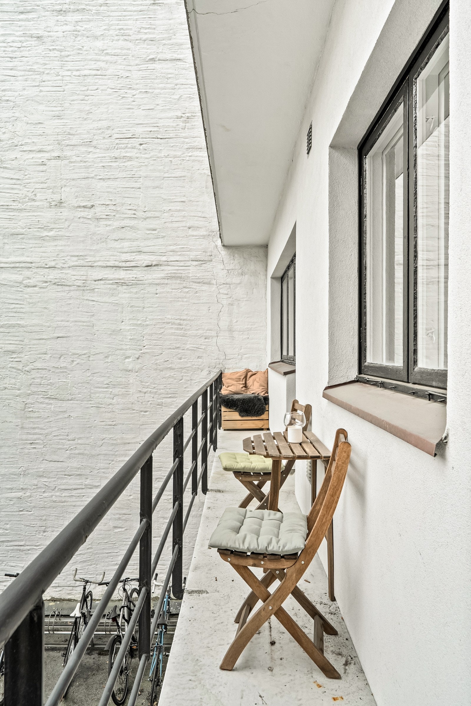 Leiligheten hat tilgang til brannbalkong. Galleribilde