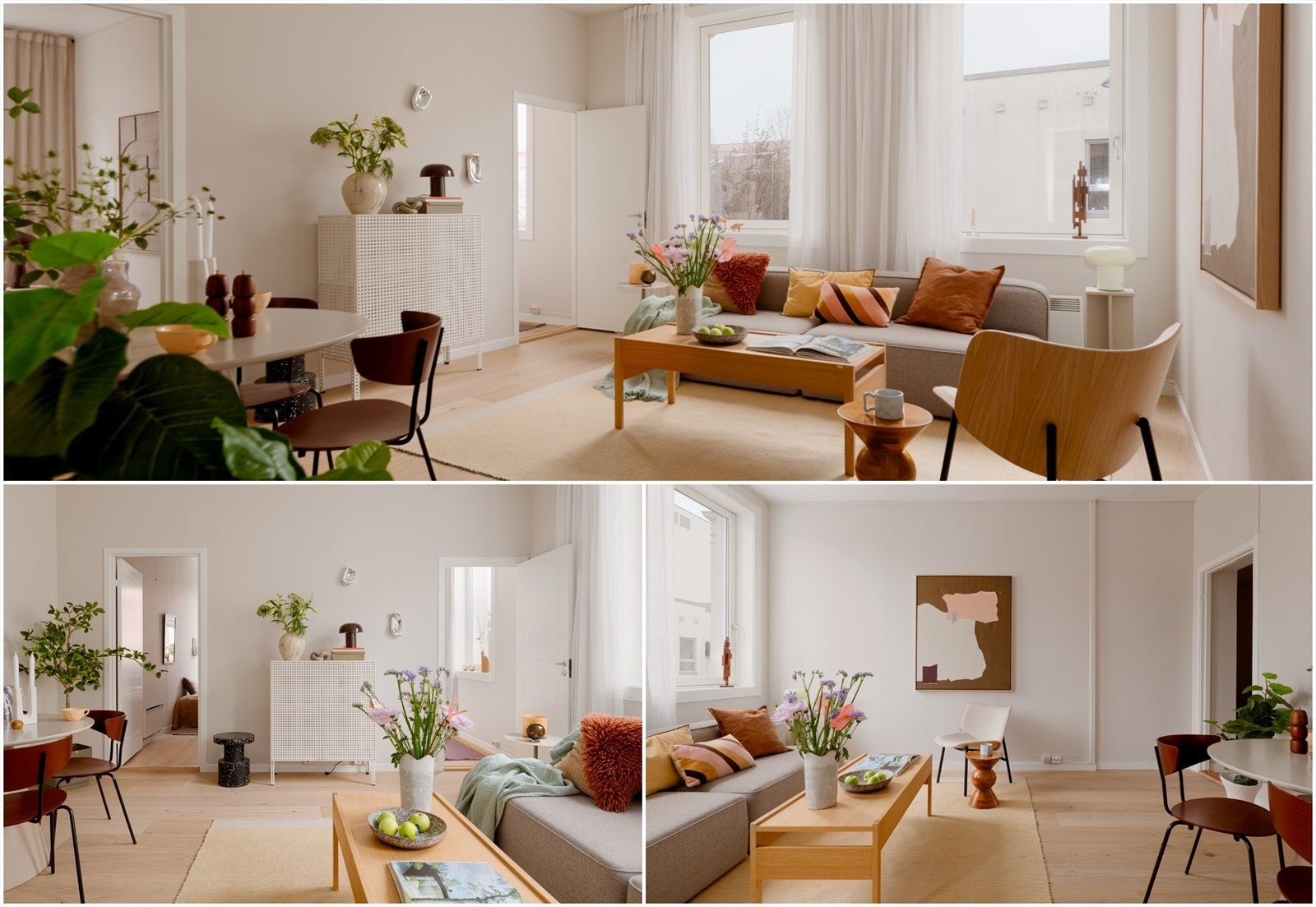 Velkommen inn til en lys, koselig og arealeffektiv 3-roms leilighet. Foto:Tommy Larsen Galleribilde