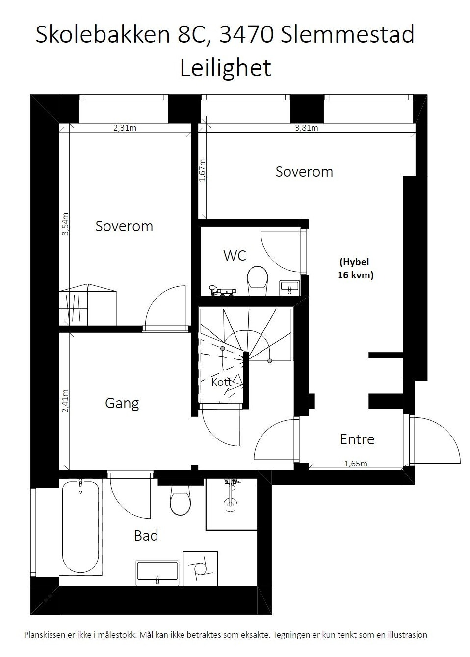 Plantegning underetasje. Galleribilde