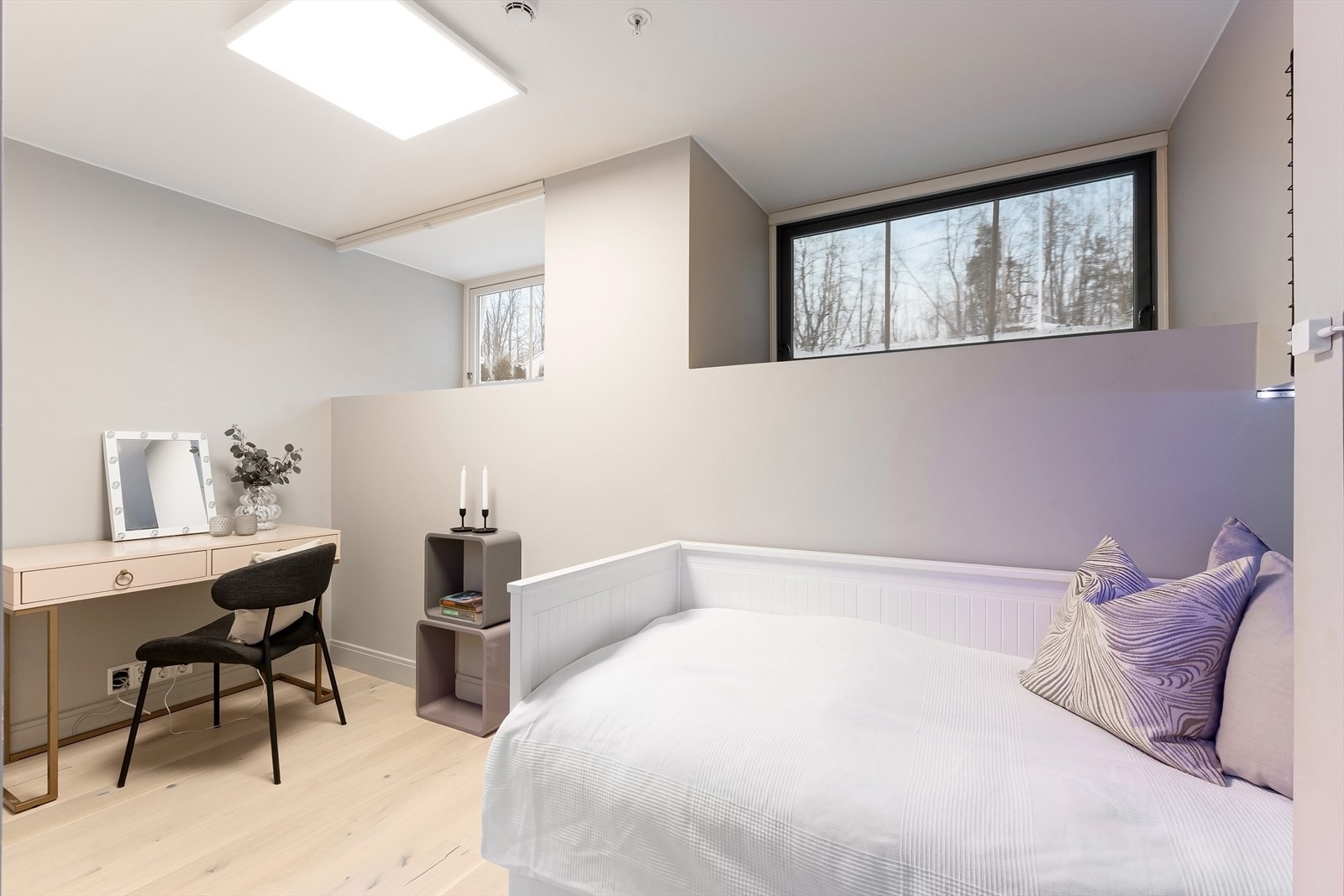 1-stavs parkett og varmekabler i gulvet. Galleribilde