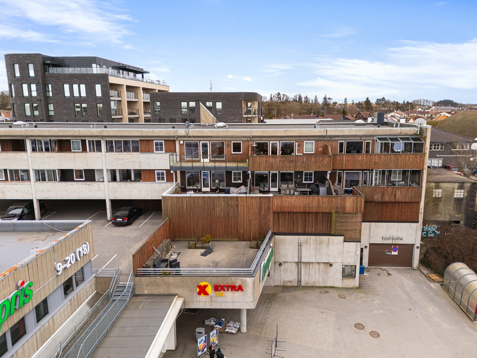 Kort avstand til nærmeste butikk. Galleribilde