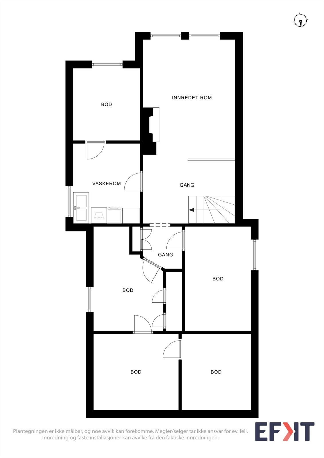 Planskisse kjeller Galleribilde