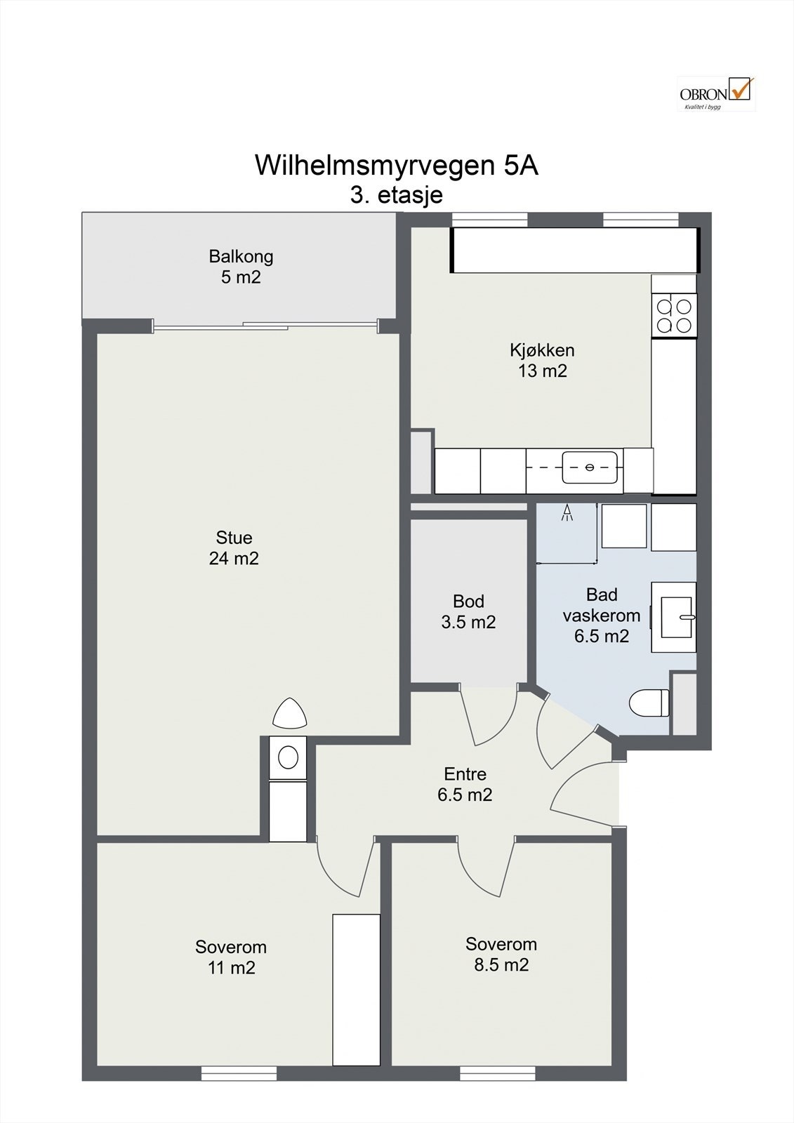 Planskissse 3.etg Galleribilde