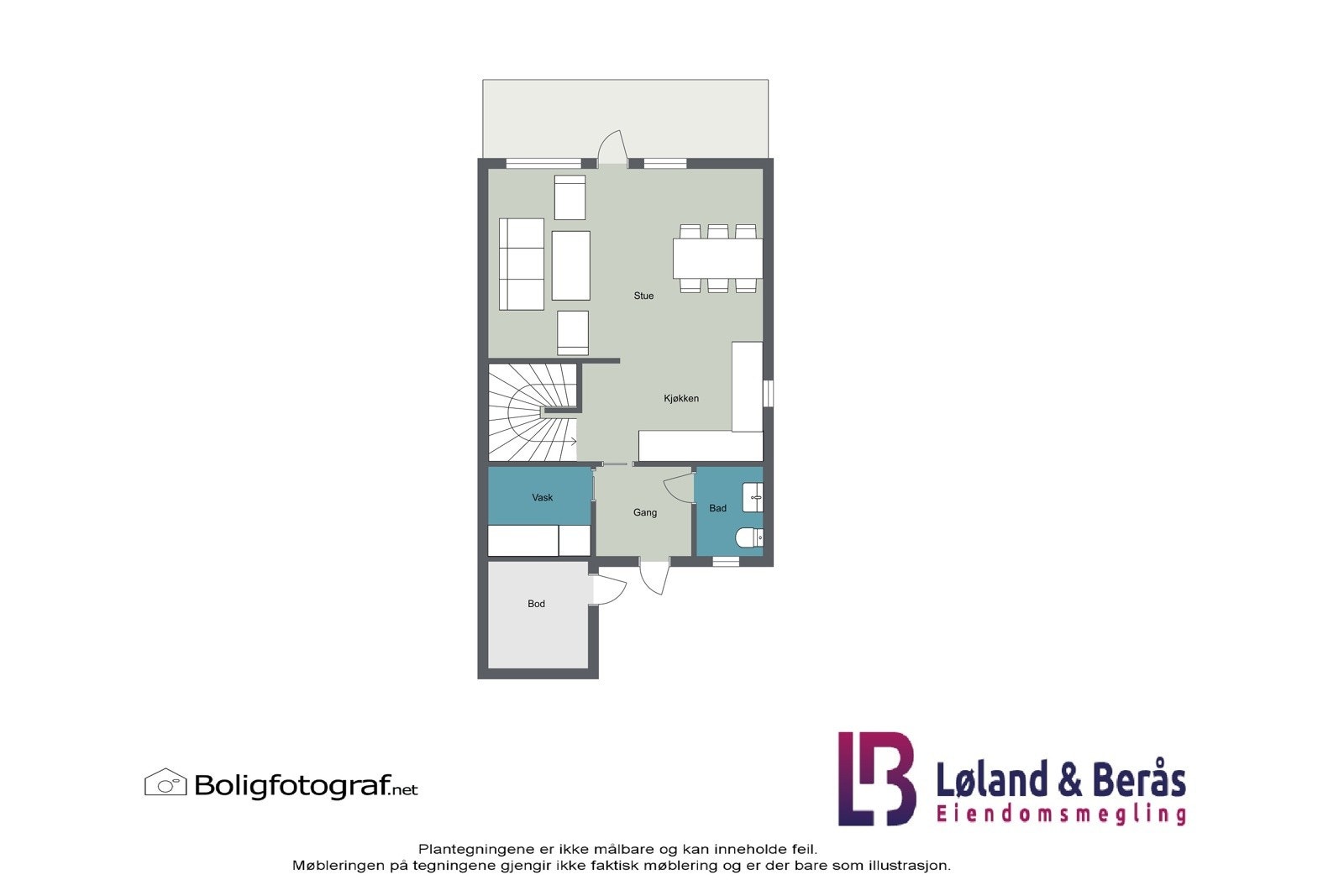 Plantegning hovedetasje Galleribilde