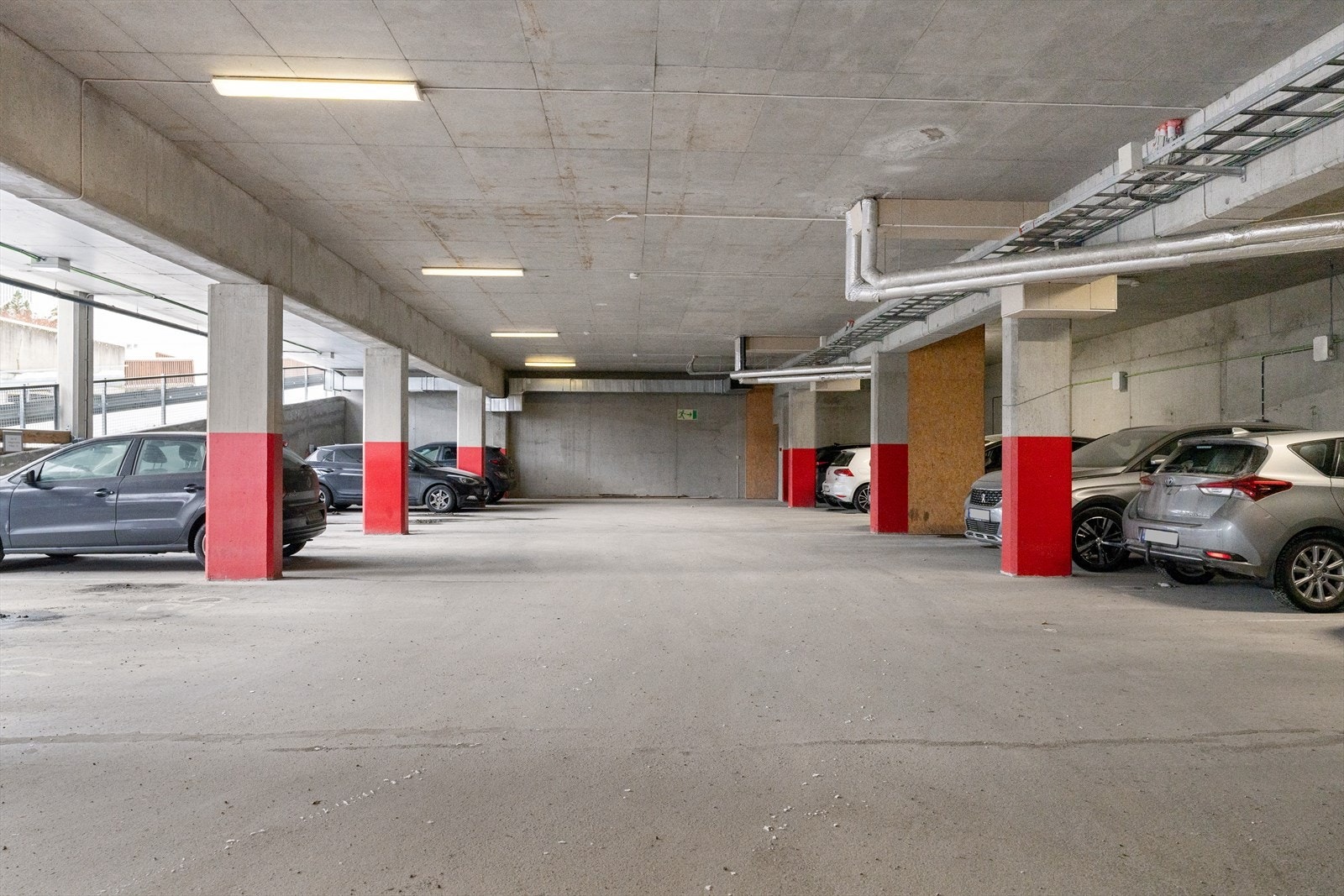 Som andelseier i borettslaget vil man kunne få tildelt fast parkeringsplass Galleribilde