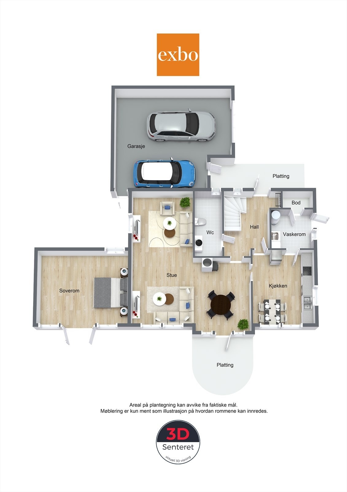 Plantegning 1. etasje Galleribilde