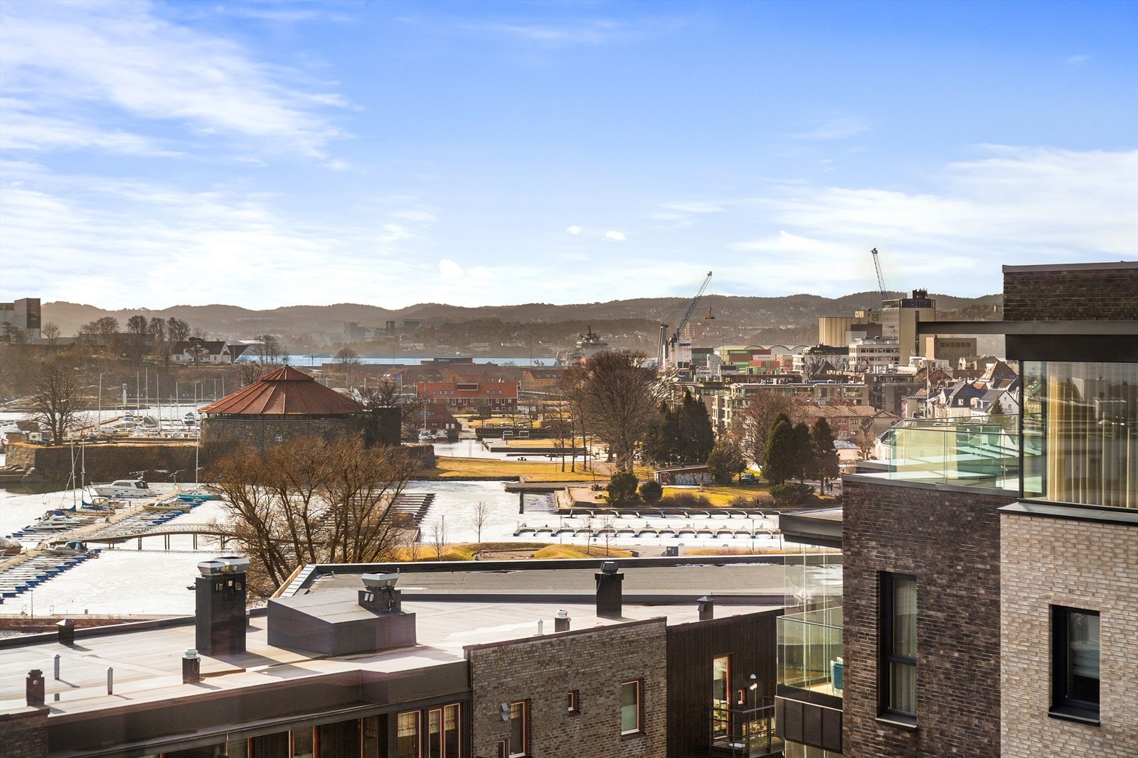 Utsikt fra balkong ved stue Galleribilde