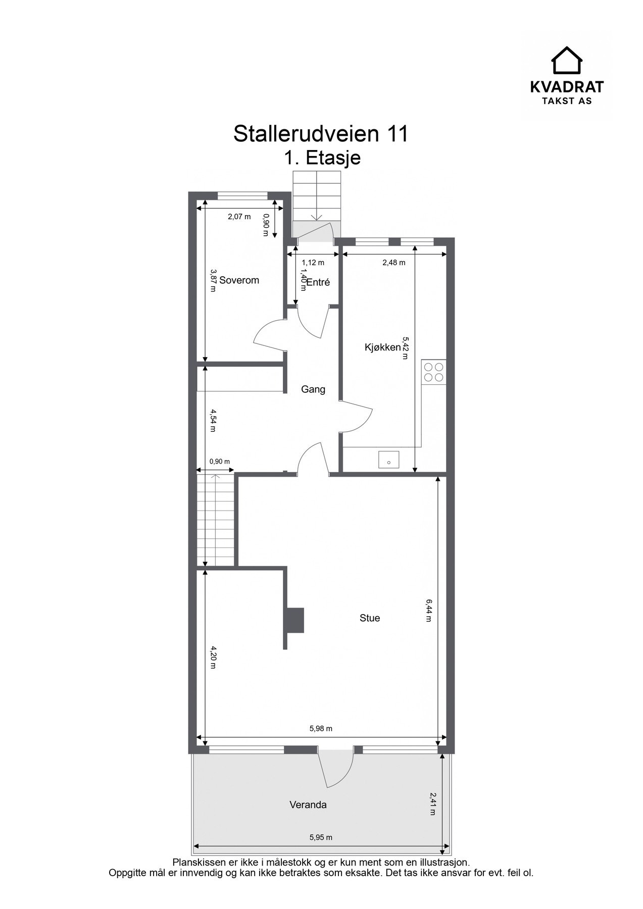 Planskisse første etasje. Galleribilde