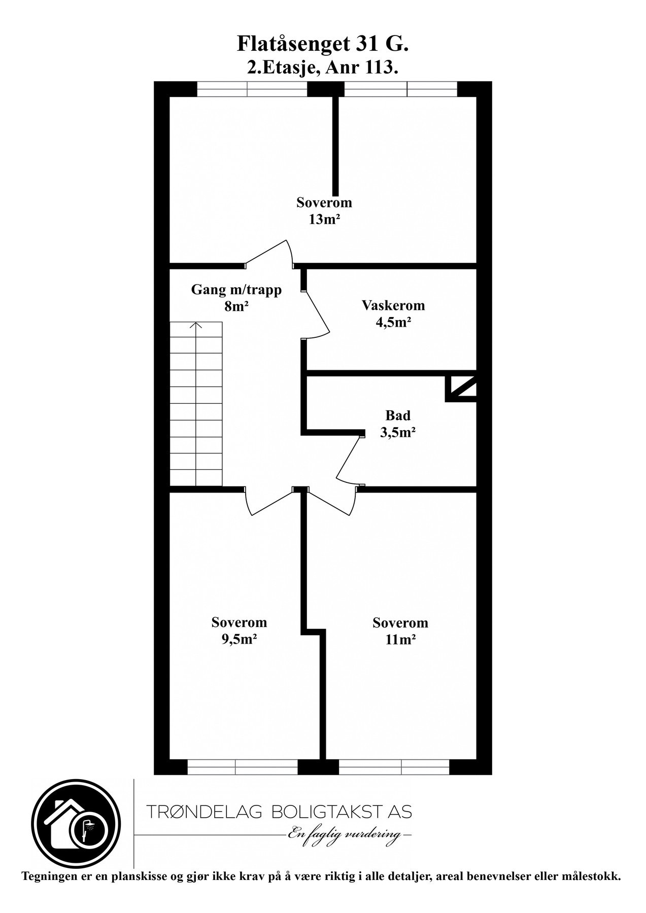 Planskisse 2. etasje. Galleribilde