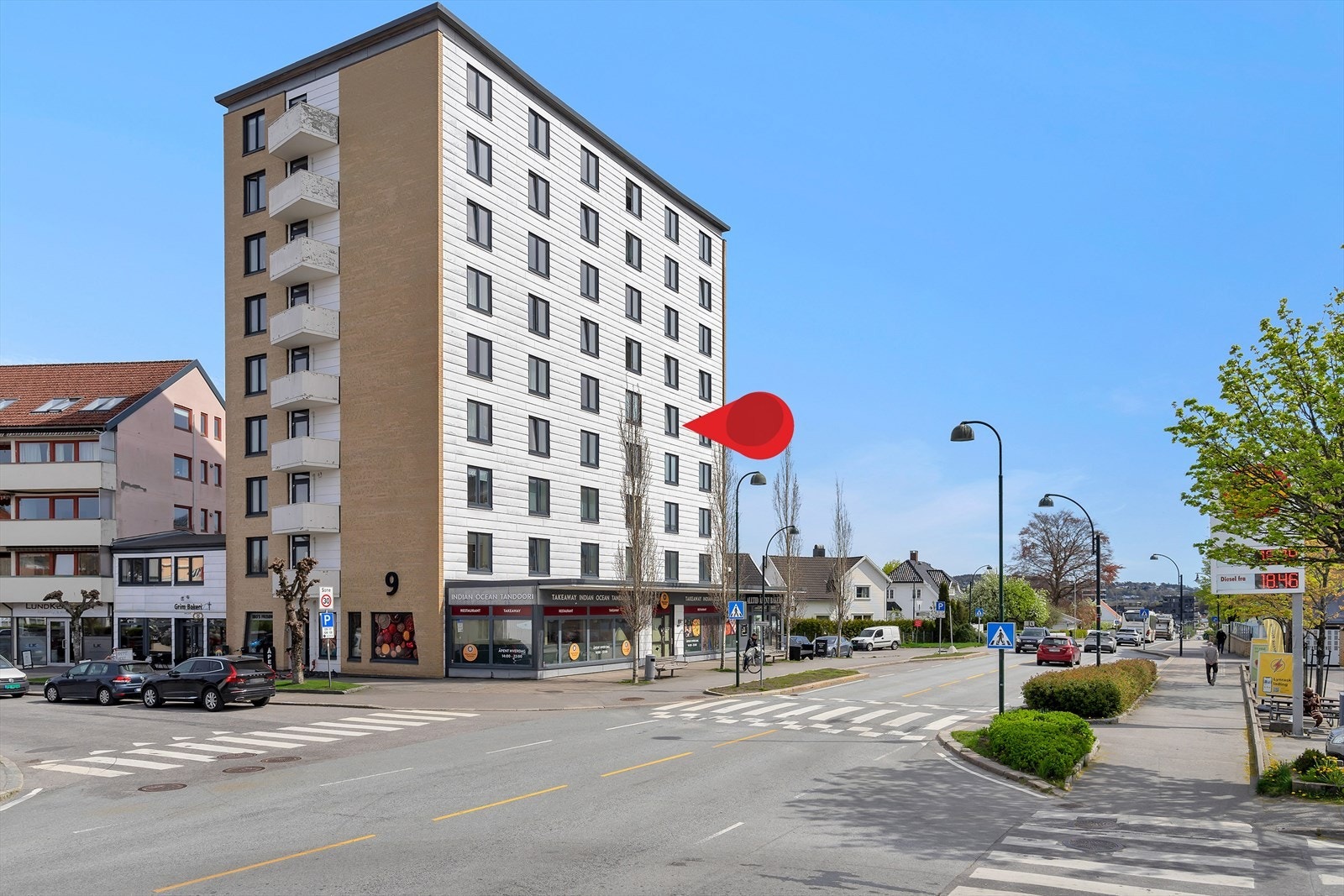 Fasade - Super sentral beliggenhet på Lund - Bakeri, Takeaway, etc. rett utenfor døren Galleribilde