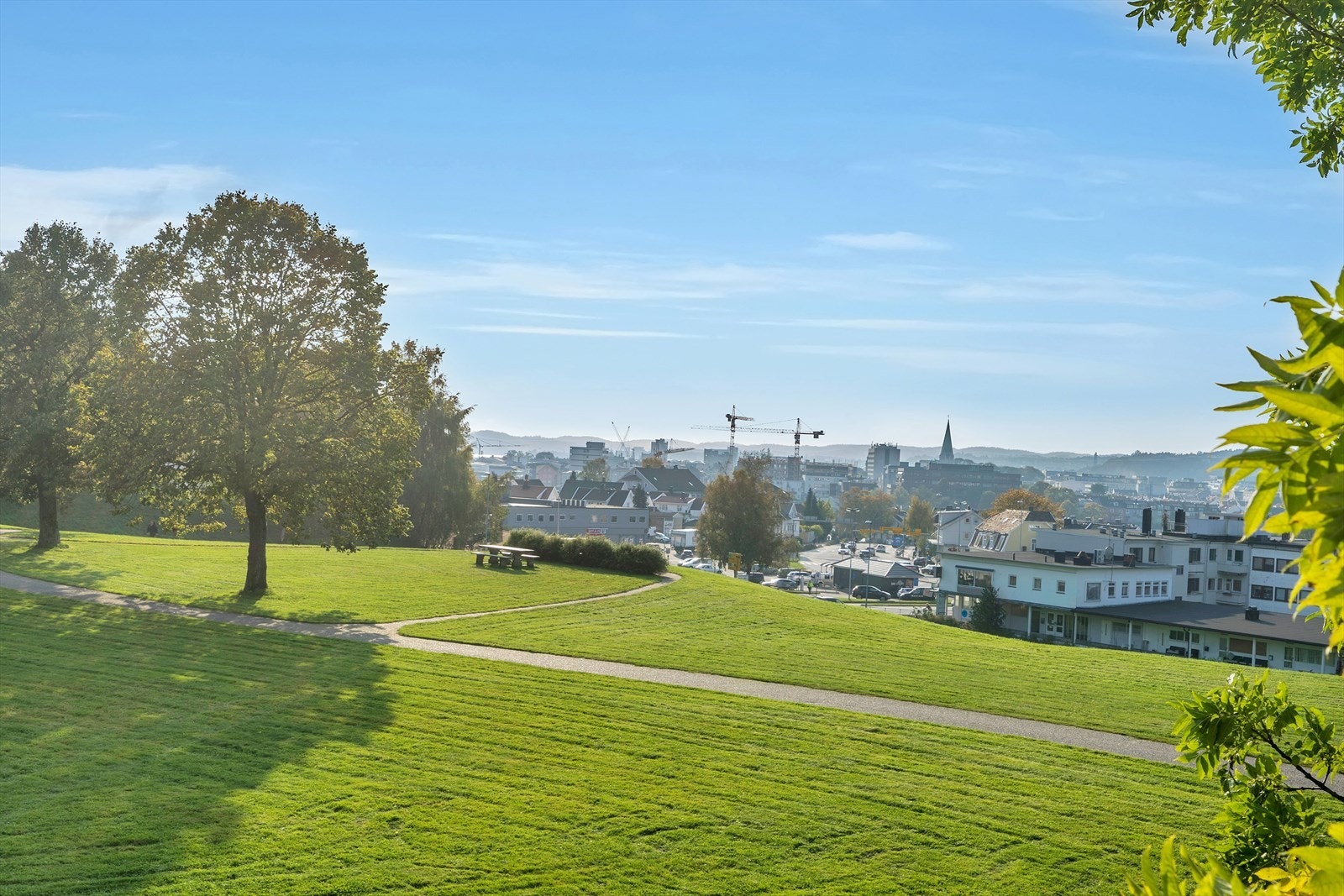 Parkområde like ved Galleribilde