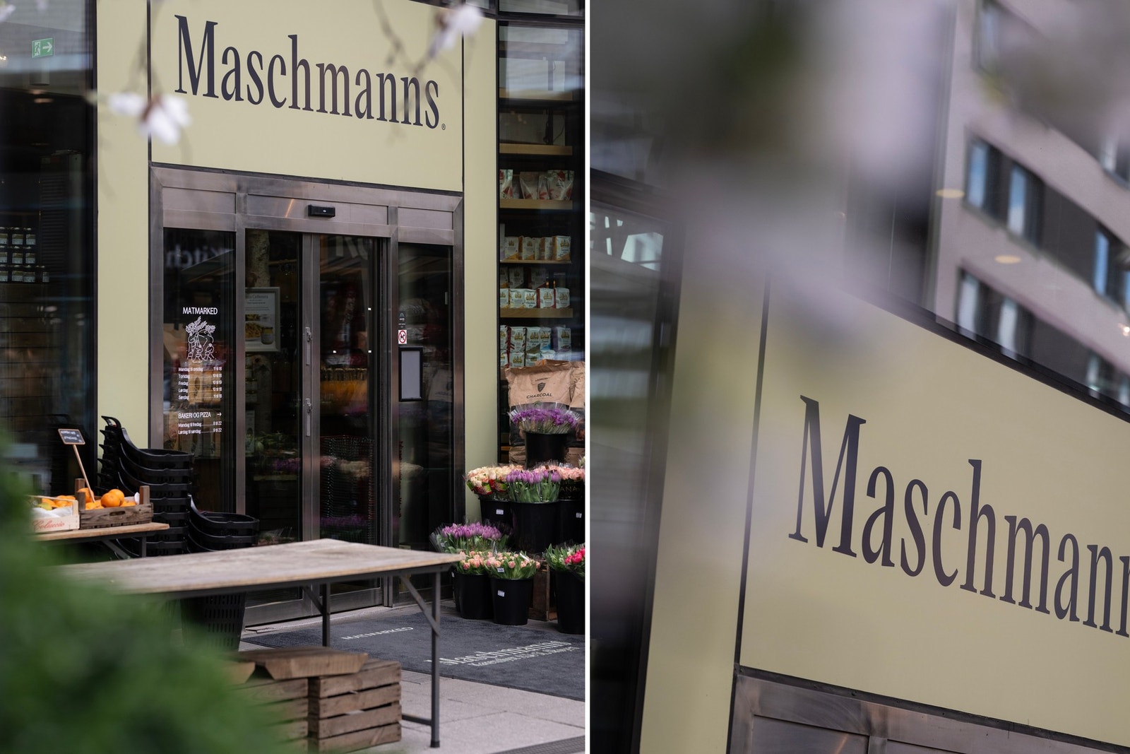 Karenslyst allè med bl.a. Maschmanns Matmarked er en populær handlegate med et bredt utvalg av shopping muligheter, restauranter og kafèer. Galleribilde