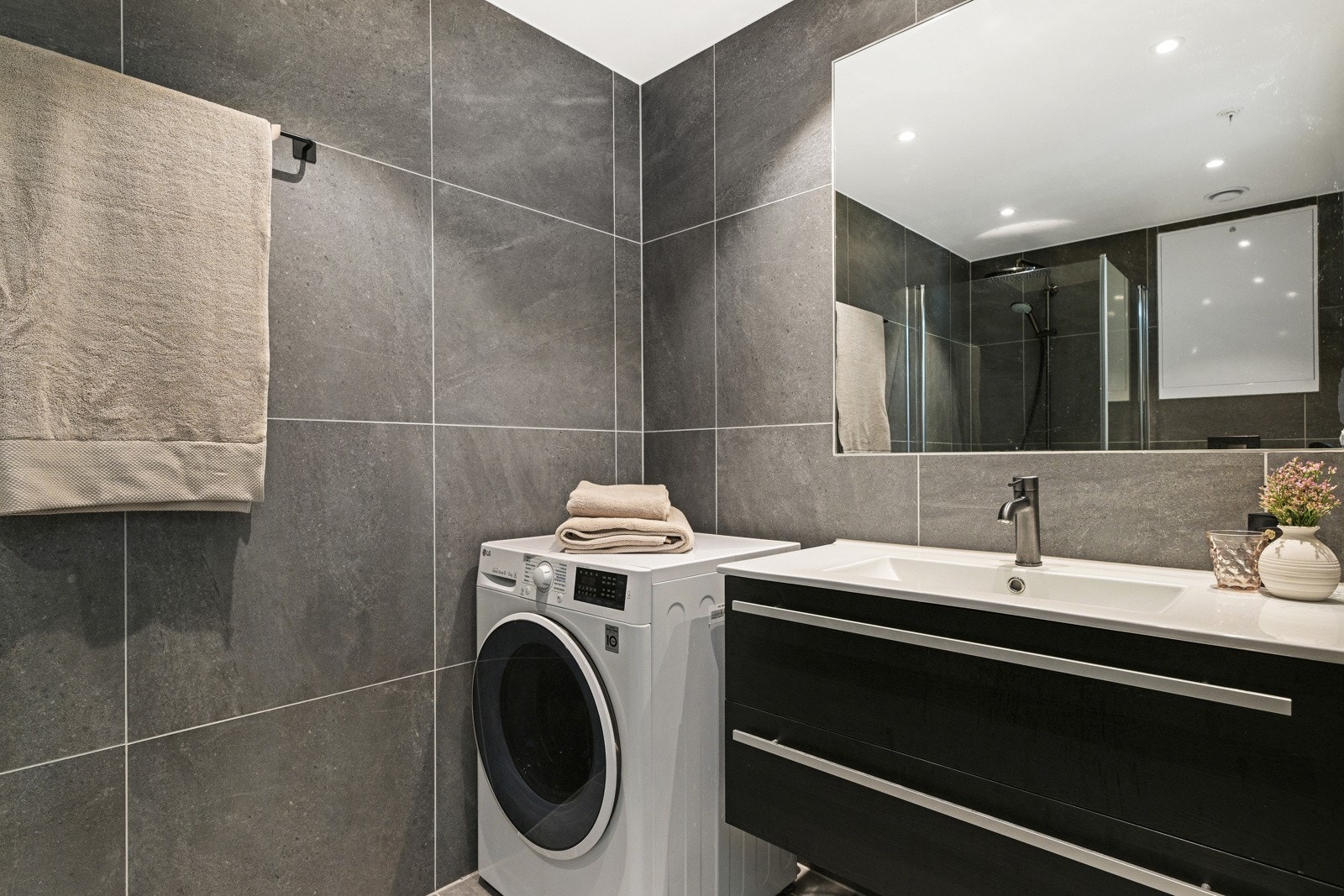 I tillegg er det opplegg for vaskemaskin. Galleribilde