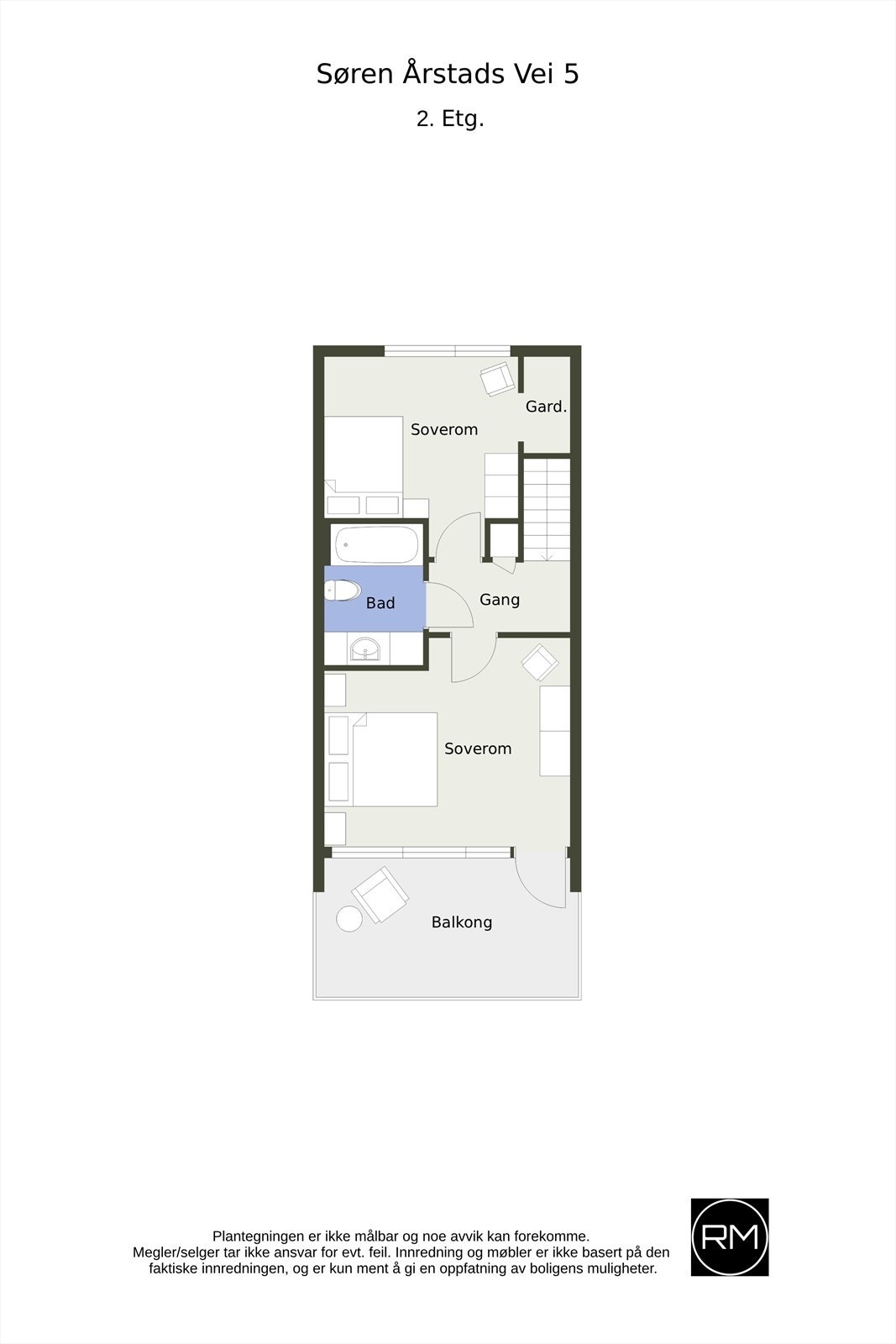 Plantegning 2. etg Galleribilde