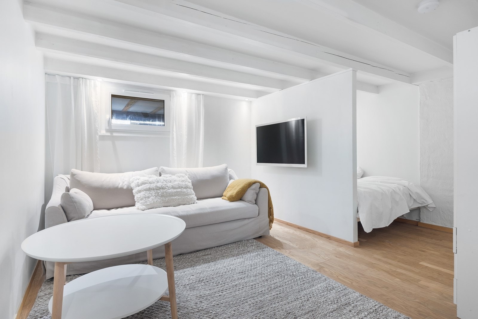 Stue og sovealkove
(Ikke godkjent, se punt ferdigattest) Galleribilde