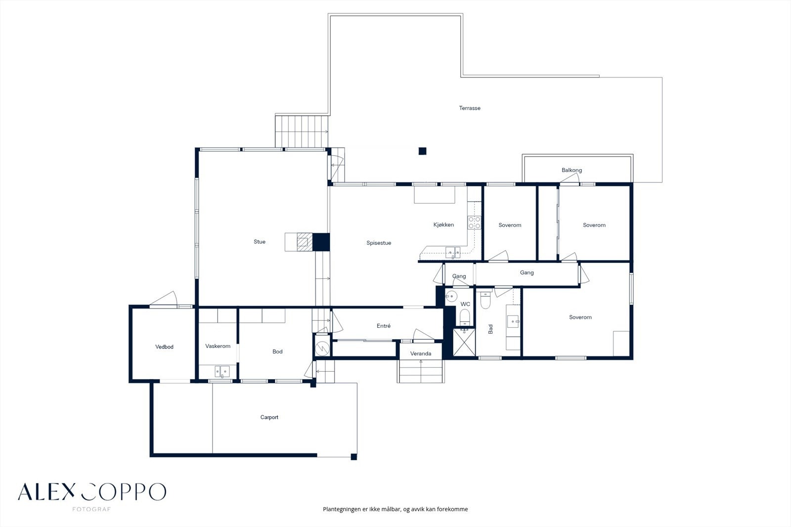 Grønnlivegen 19 - Plantegning Galleribilde