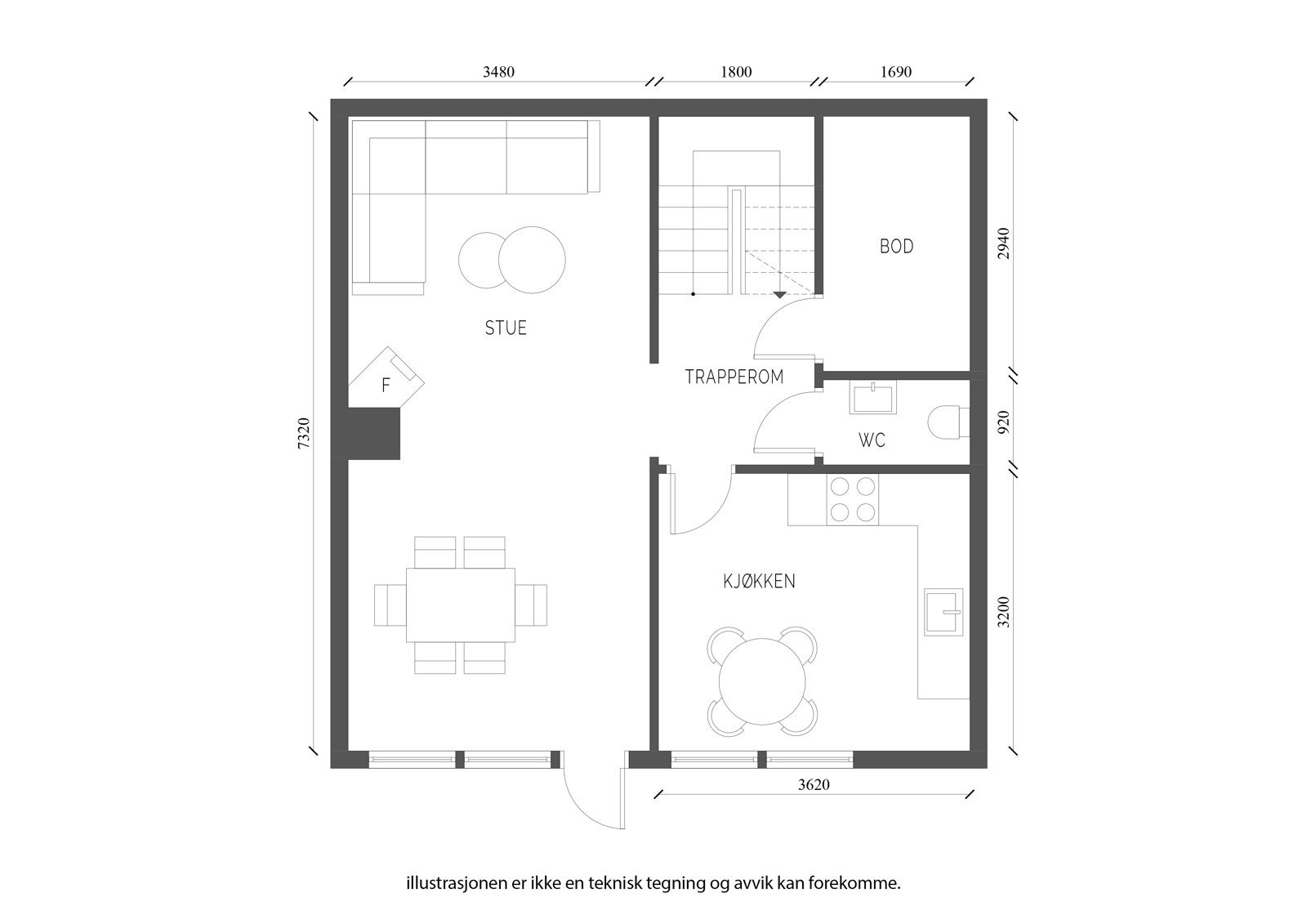 Dragonstien 69 U etg Galleribilde