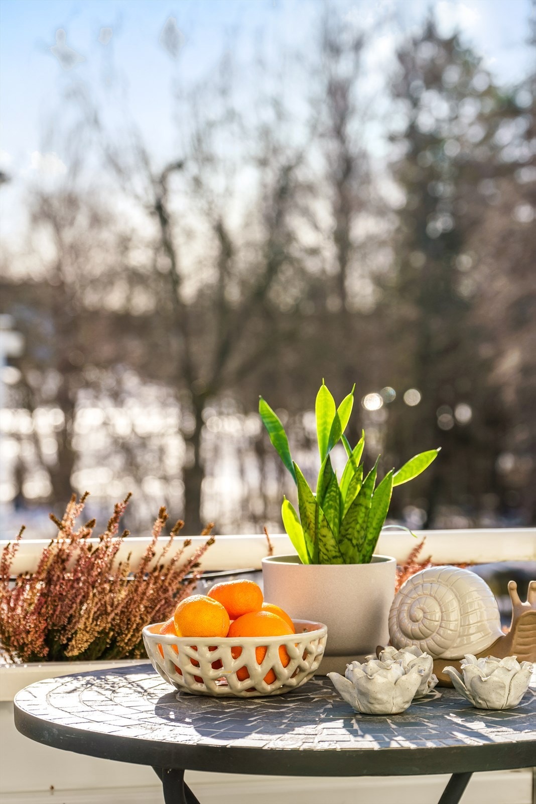 En fin plass for å nyte en kopp kaffe i fine omgivelser. Galleribilde