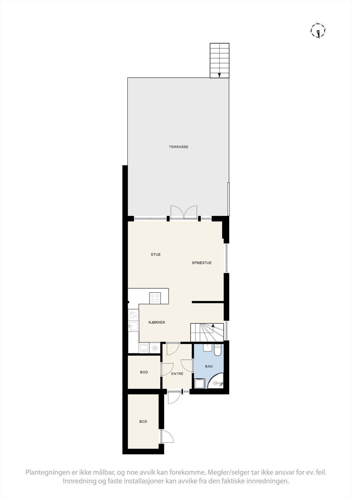 Plantegninger 1. etasje Galleribilde