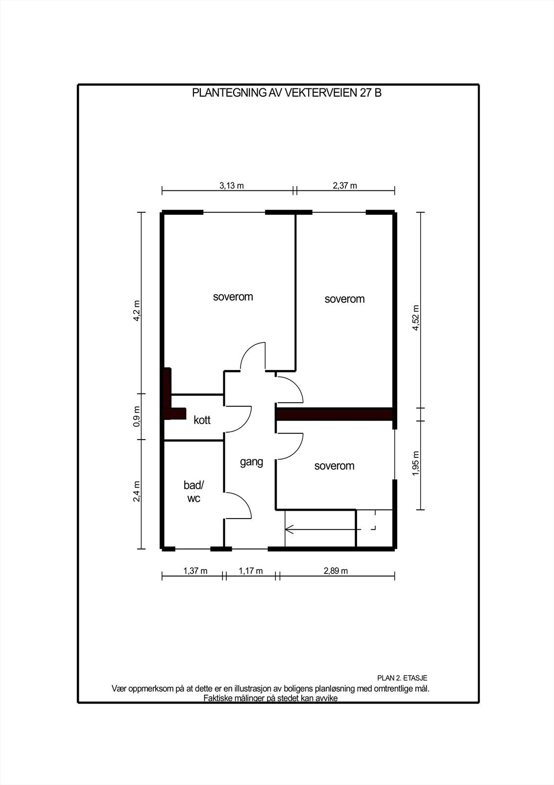 Plantegning 2.etasje. Galleribilde