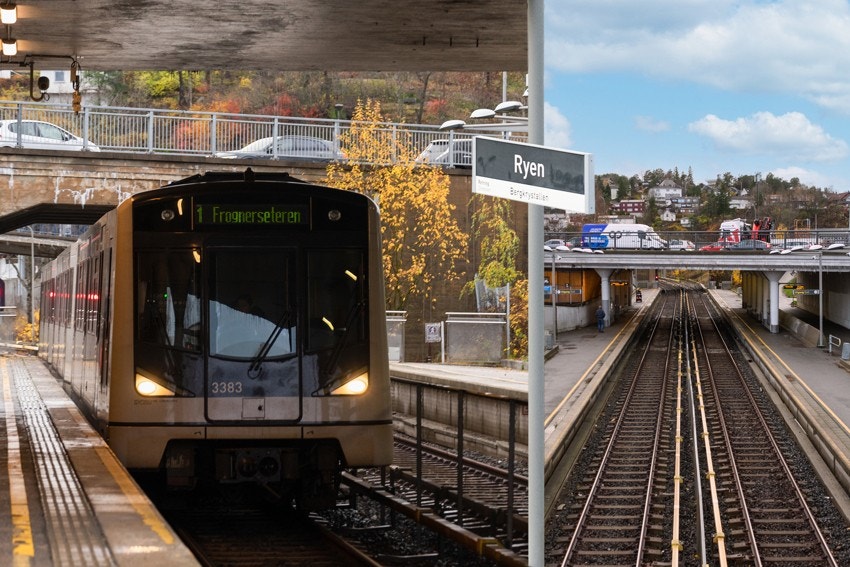 Ryen T-bane er kun få minutter fra boligen Galleribilde
