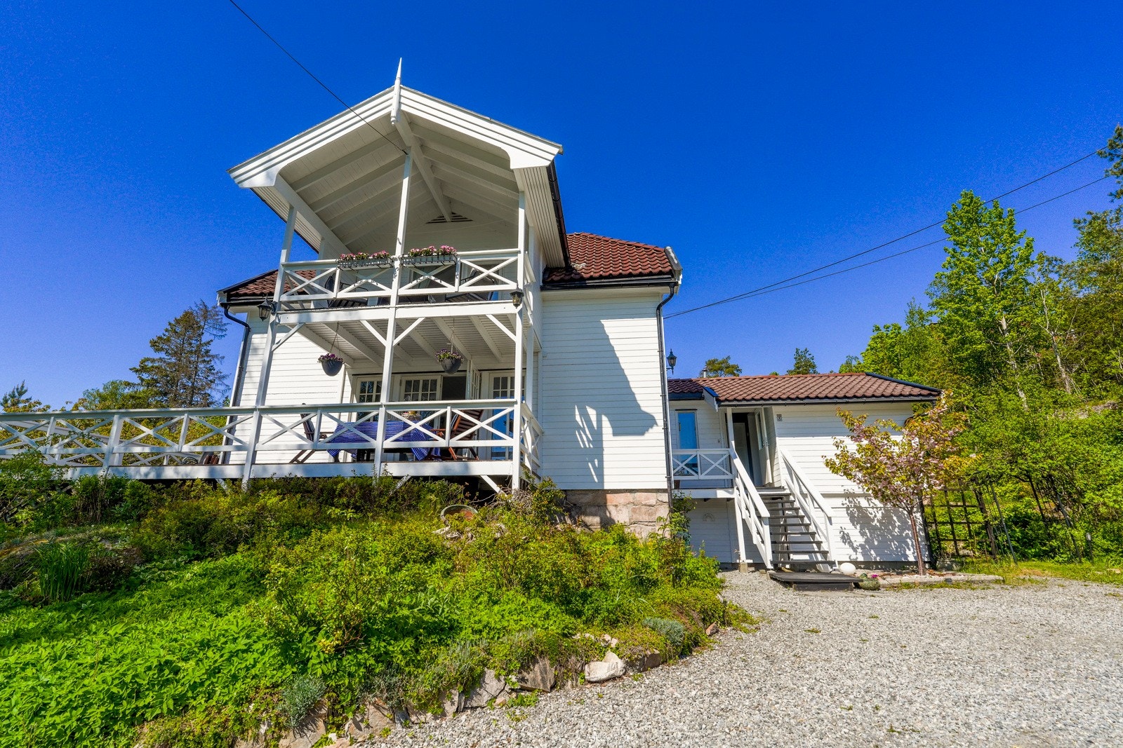 Flott villa i sveitserstil. Galleribilde