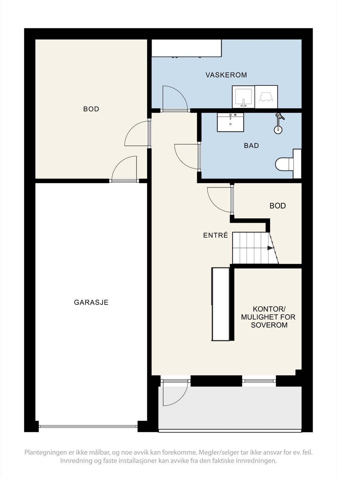 Plantegning 1. etg Galleribilde