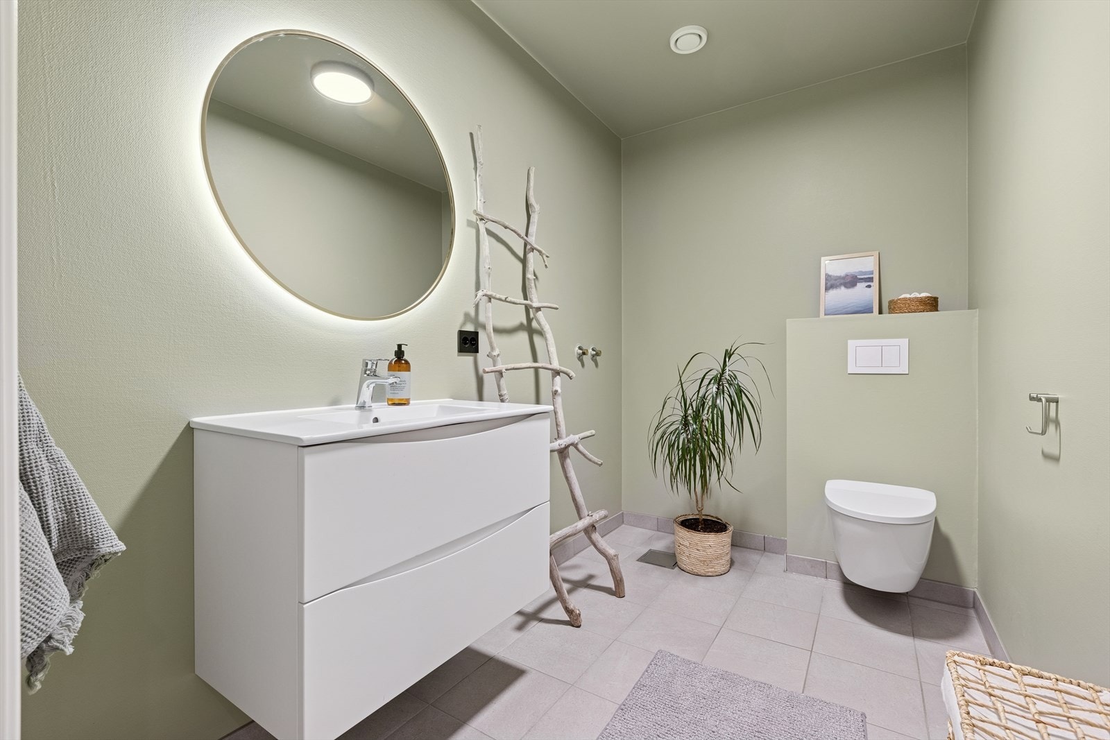 1. etg: Gjestebad - klargjort for etablering av dusj ved behov Galleribilde