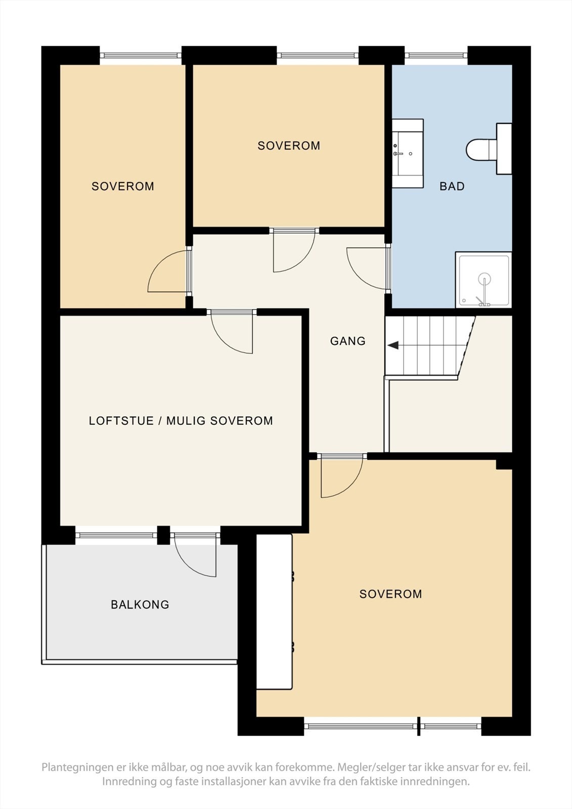 Plantegning 3. etg Galleribilde