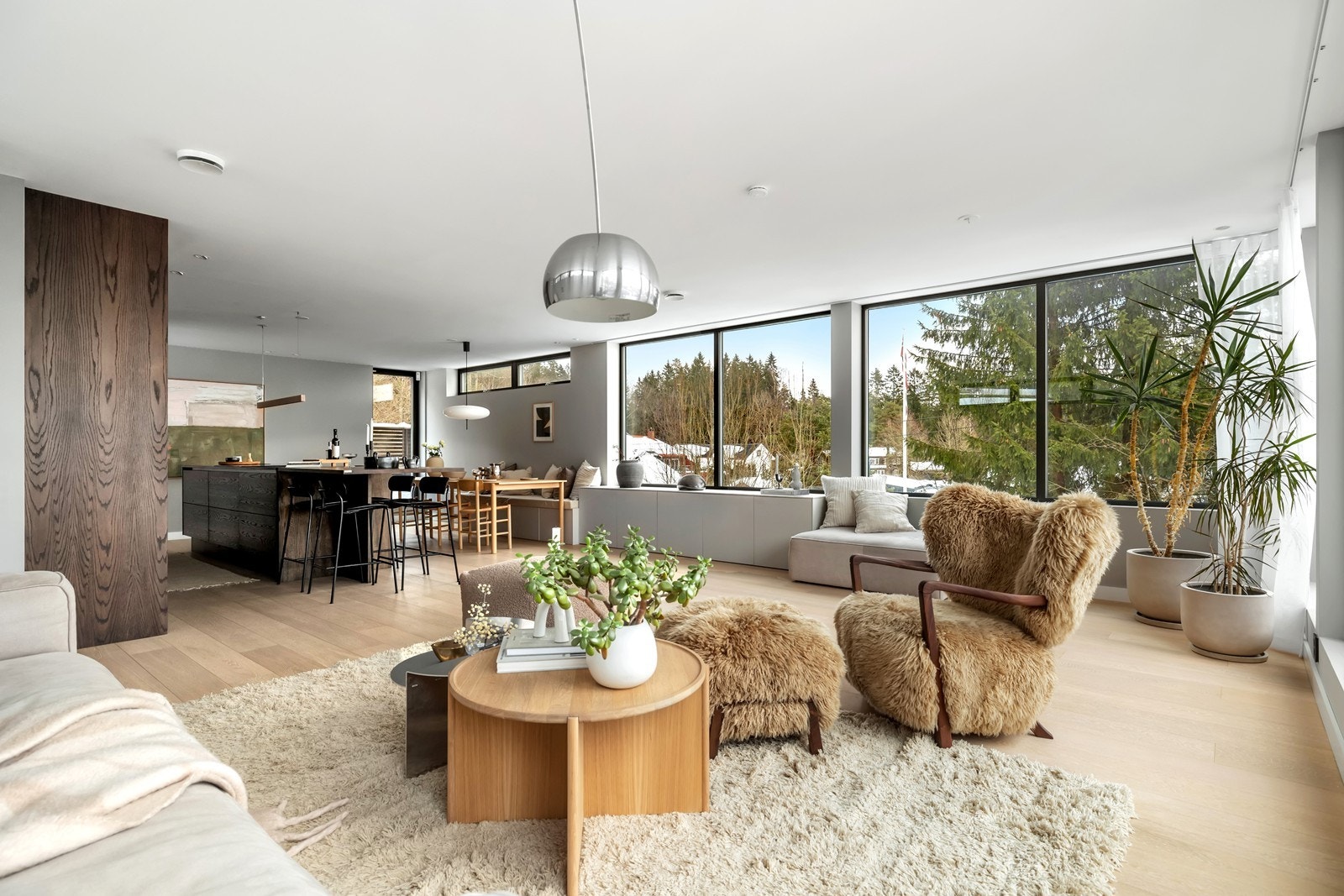 Stue mot kjøkken Galleribilde