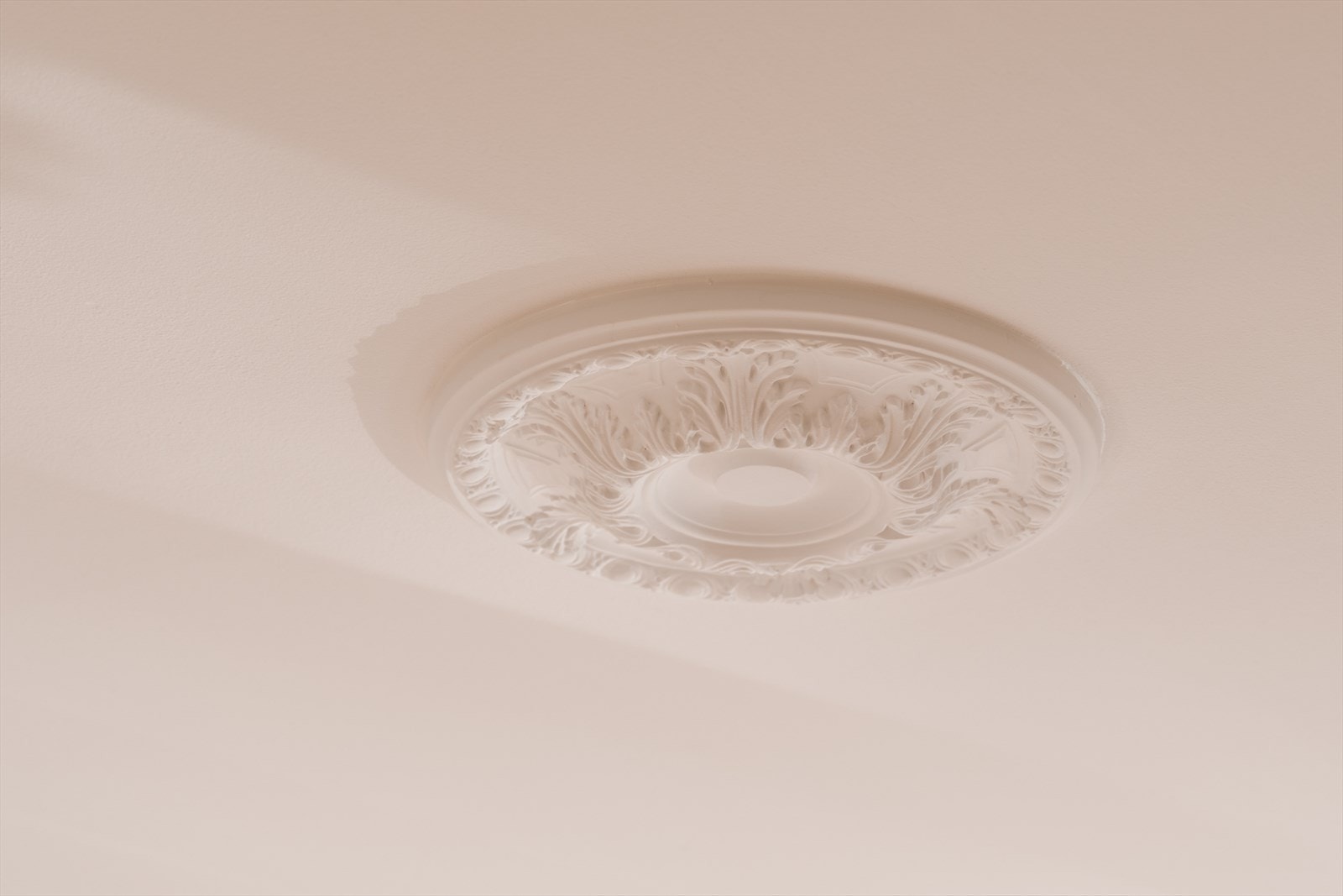 Klassiske detaljer som takrosett er bevart og understreker bygårdens særpreg. Galleribilde