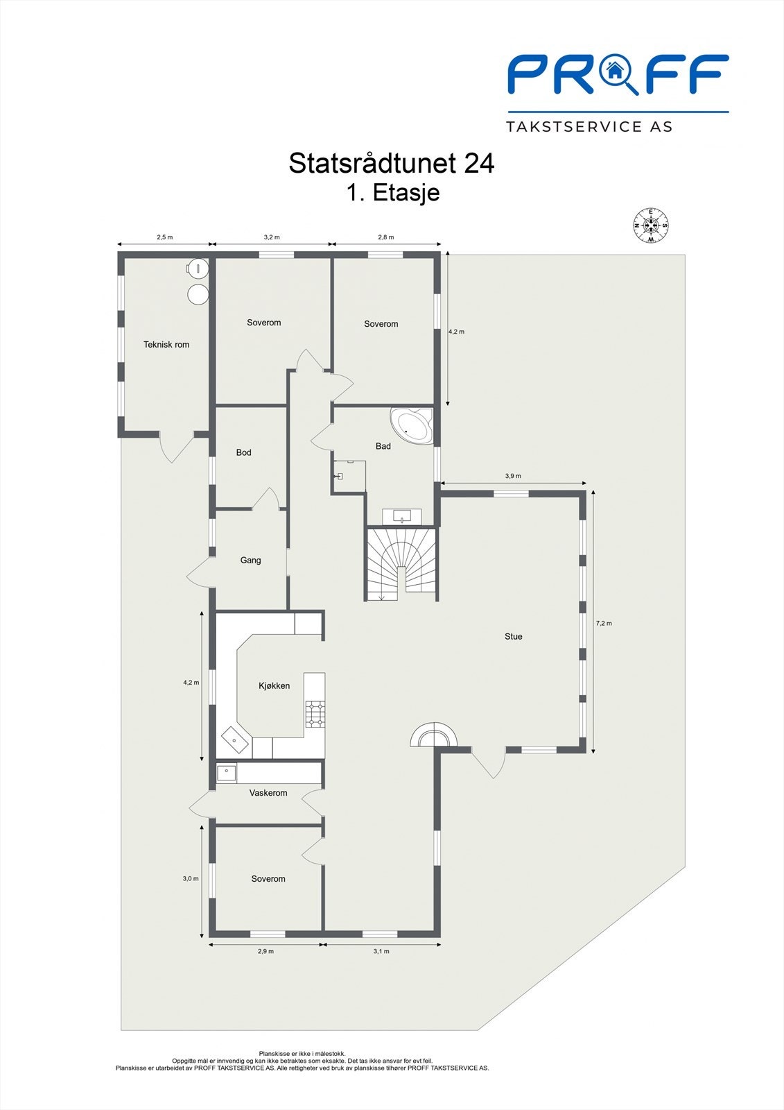 Plantegning 1. etasje. Galleribilde