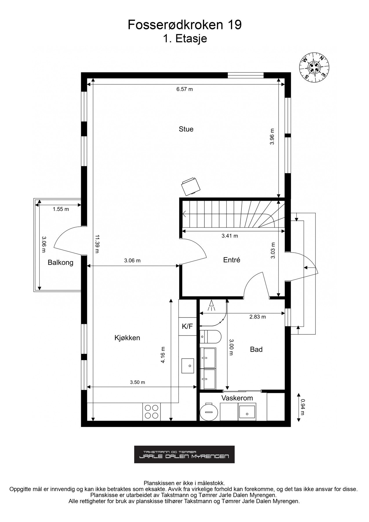 Plantegning hovedetasje Galleribilde
