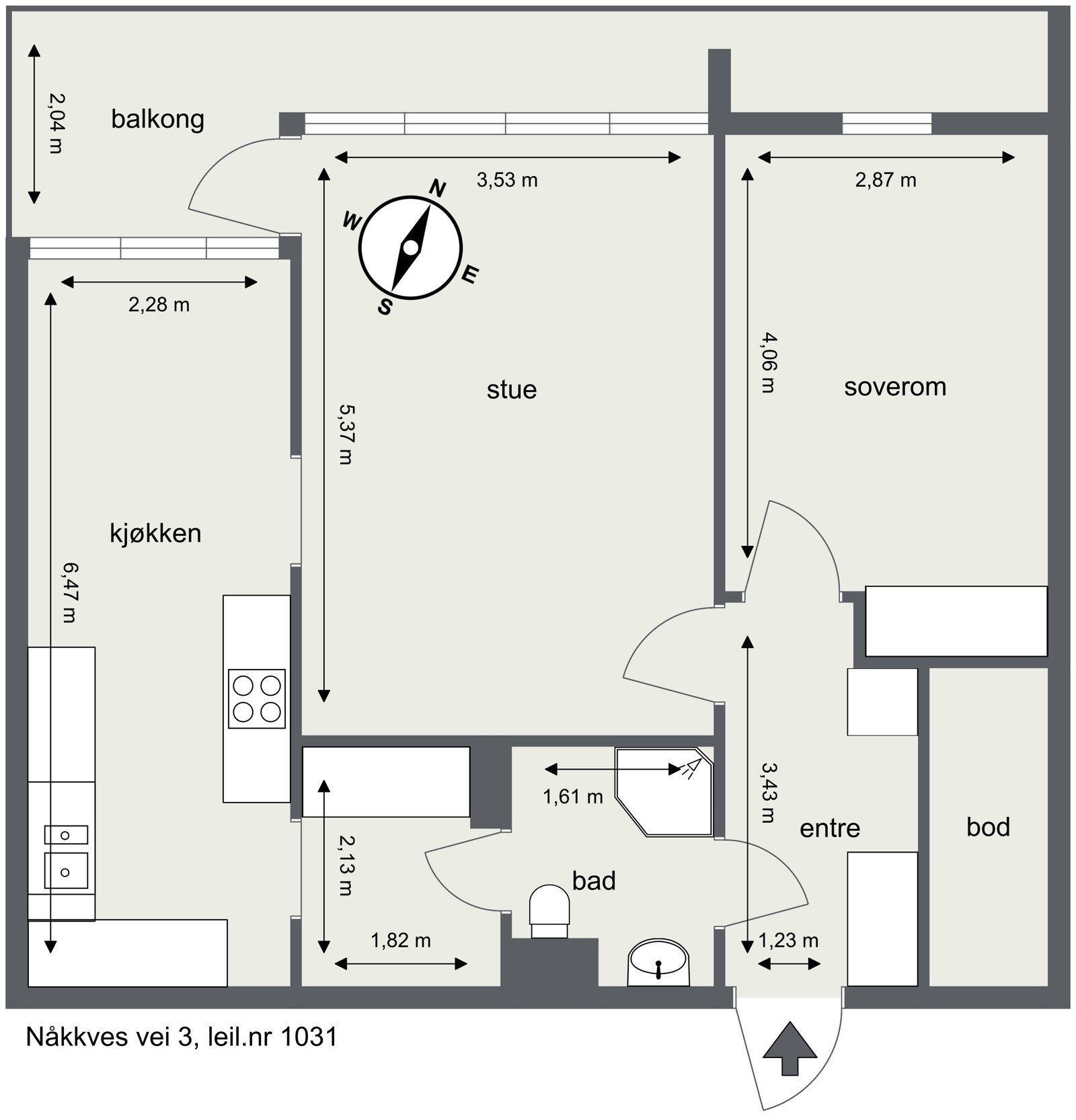 Plantegning Galleribilde