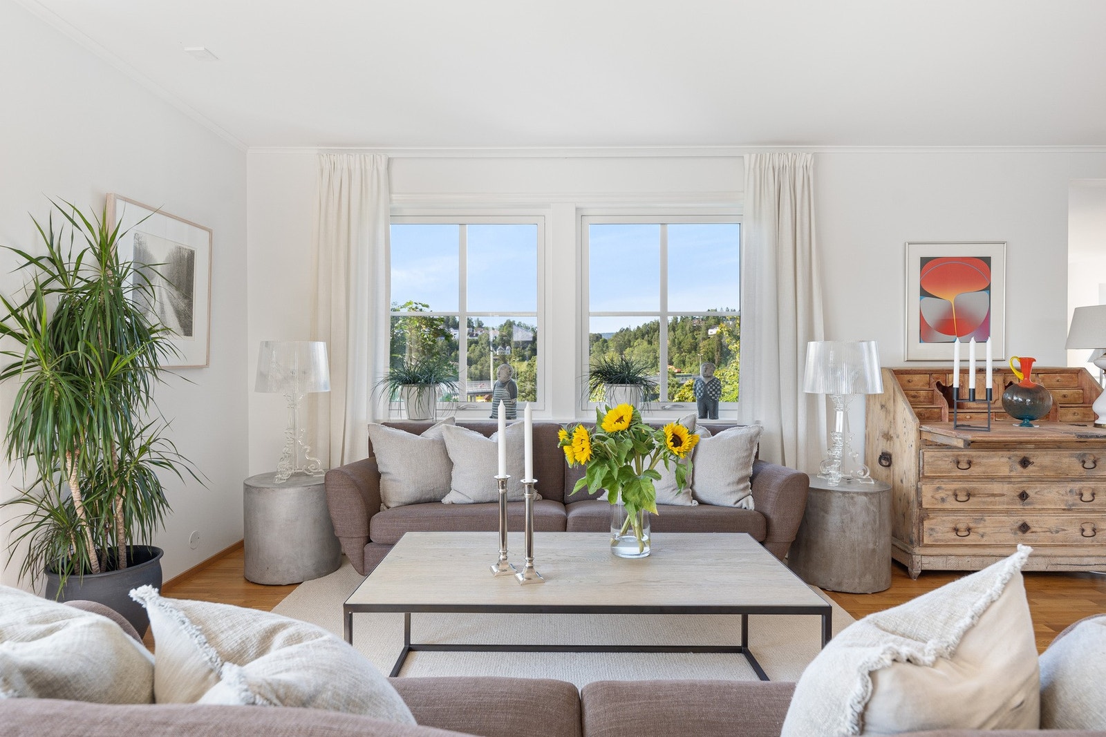 Hit er det godt å komme hjem etter en lang dag. Galleribilde