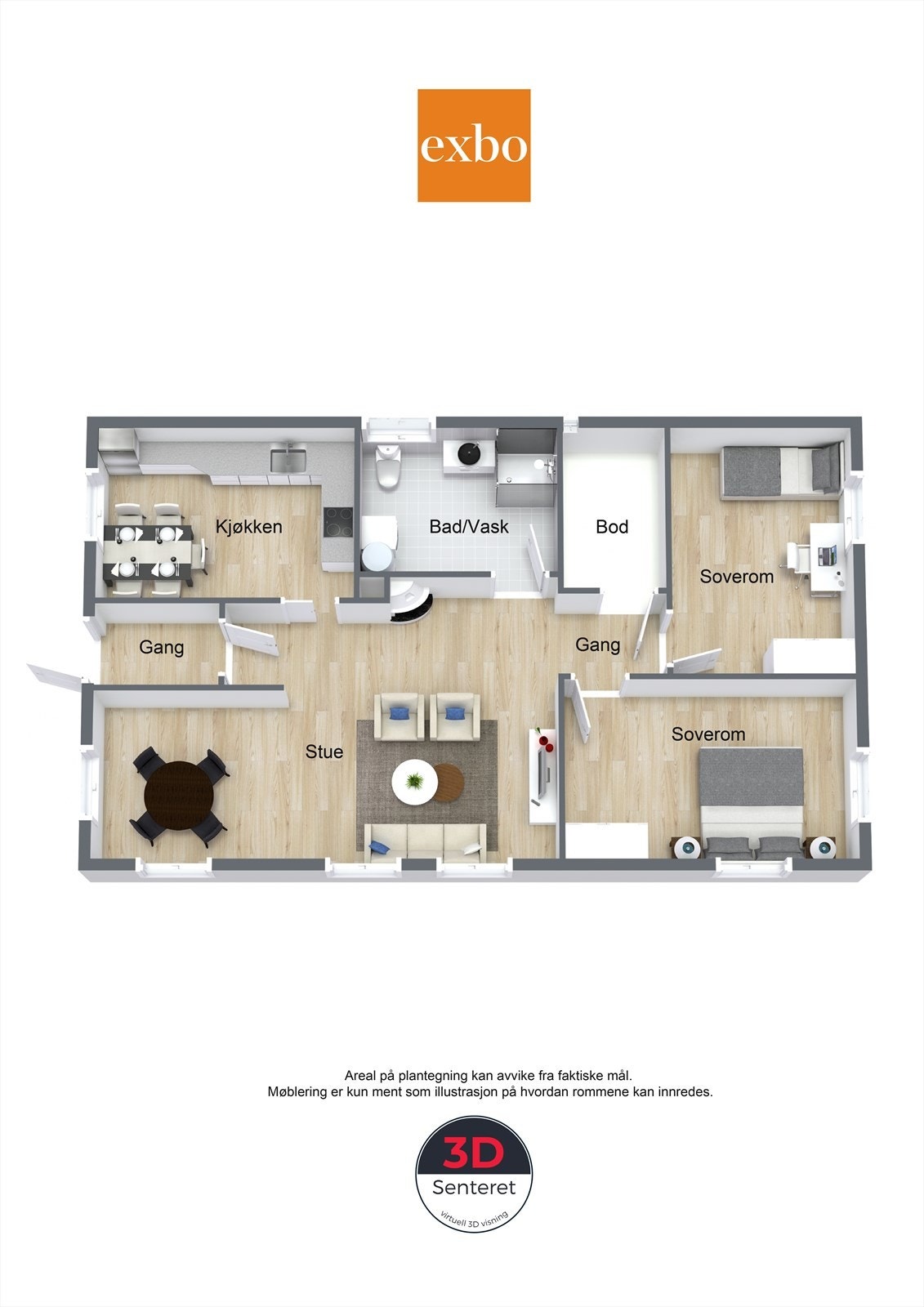 Plantegning underetasje Galleribilde