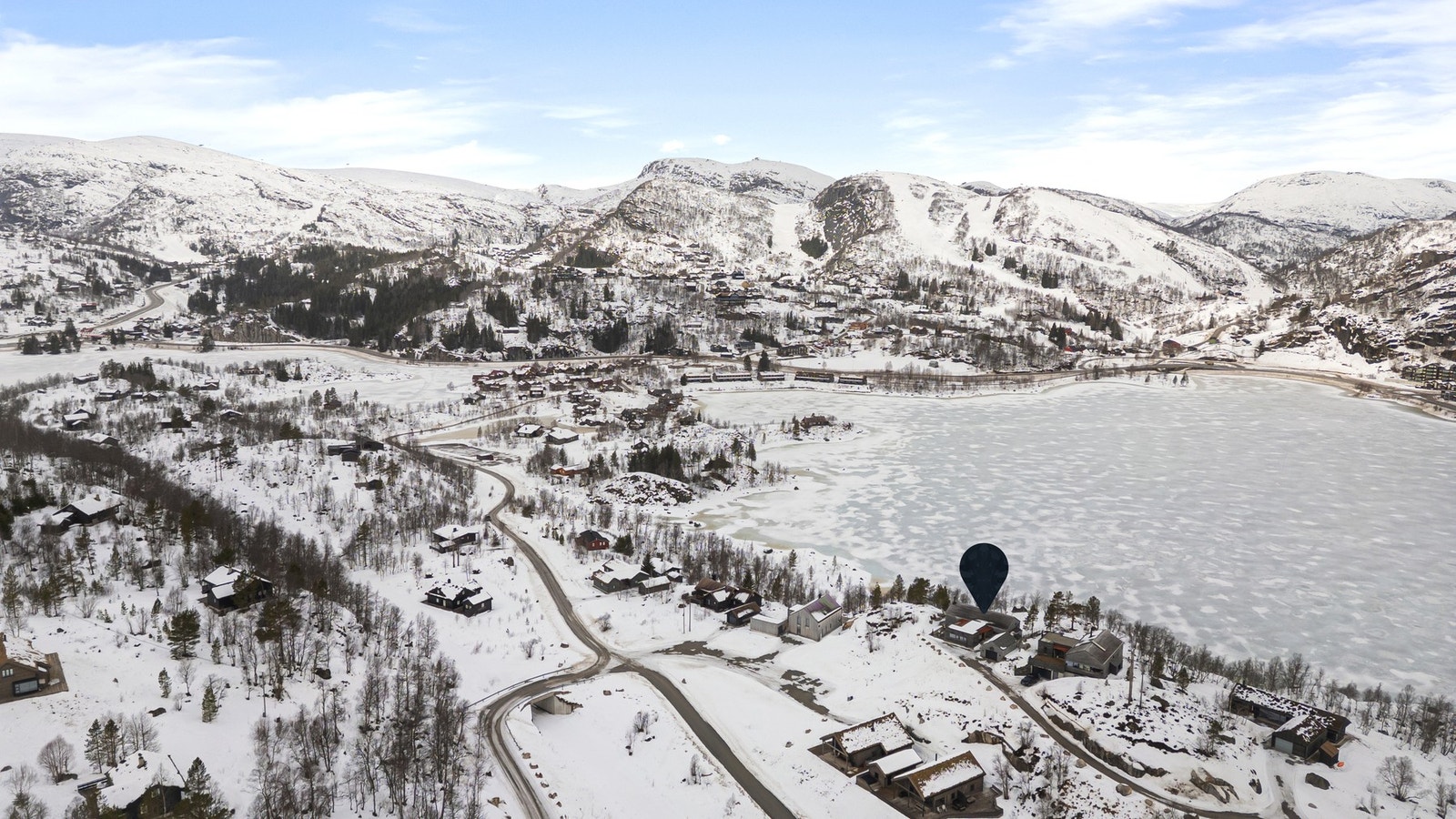 Område sett fra luften. Galleribilde