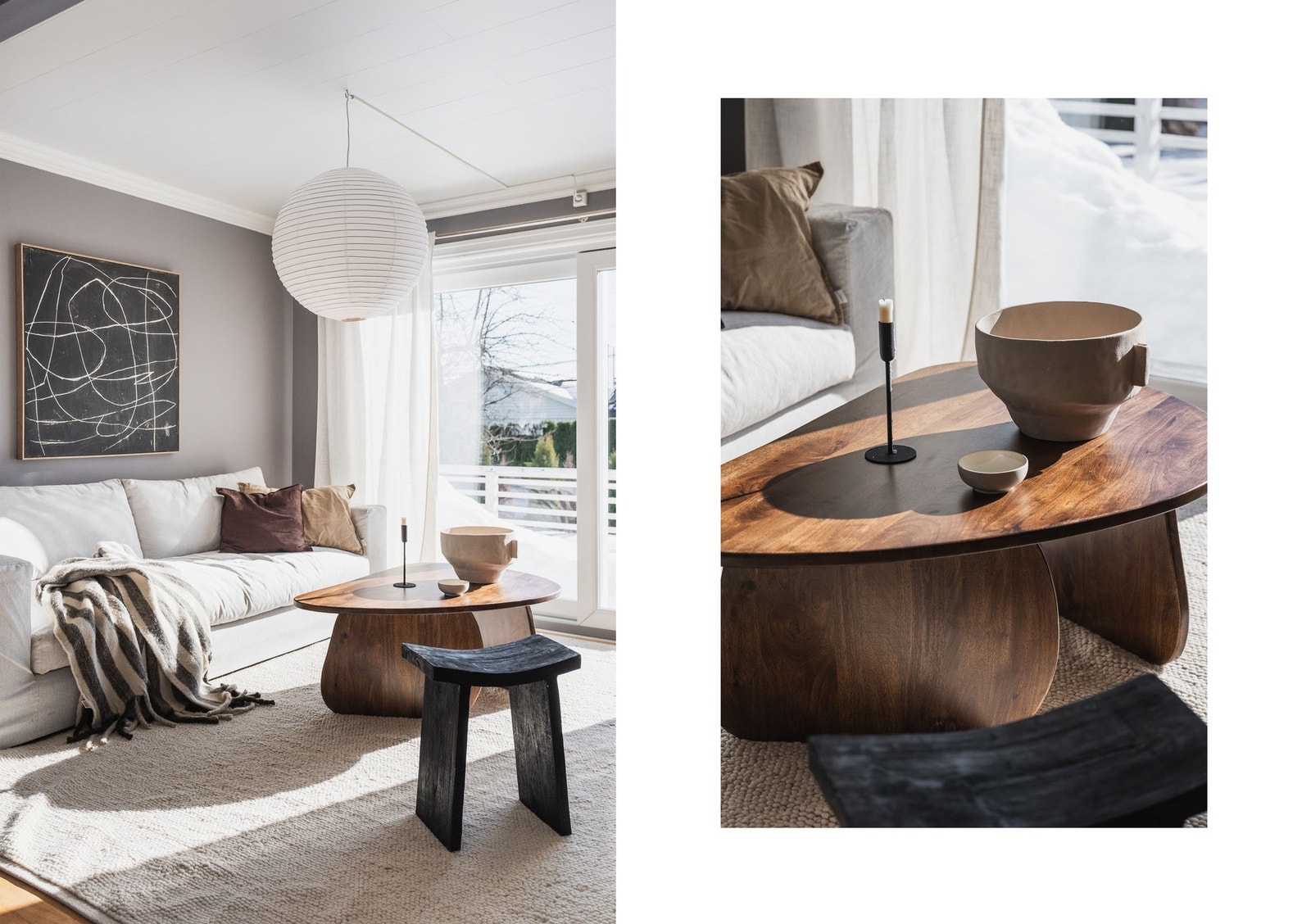 Stor stue med naturlig plass til flere soner for opphold. Galleribilde