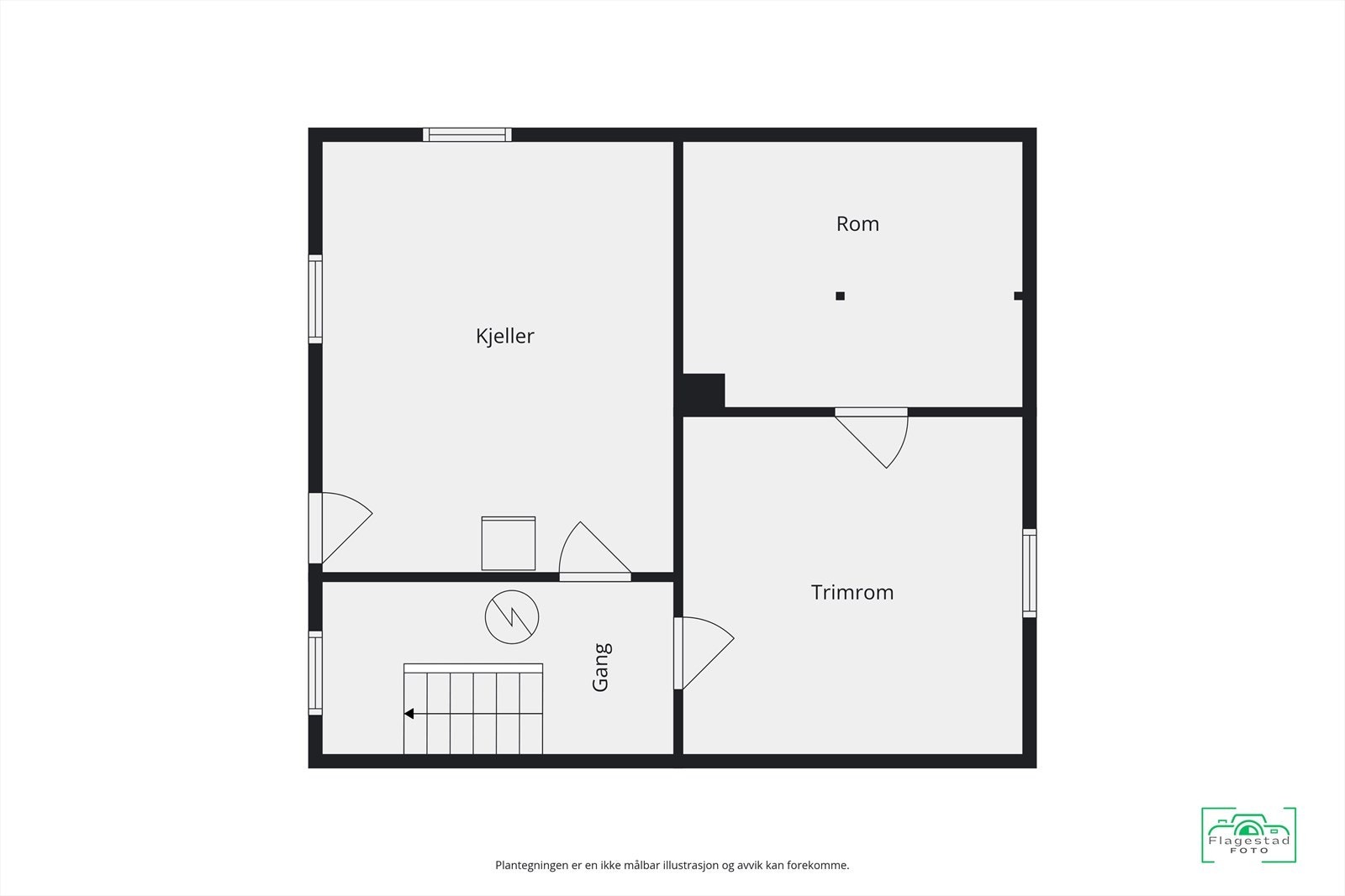 Plantegning kjeller Galleribilde