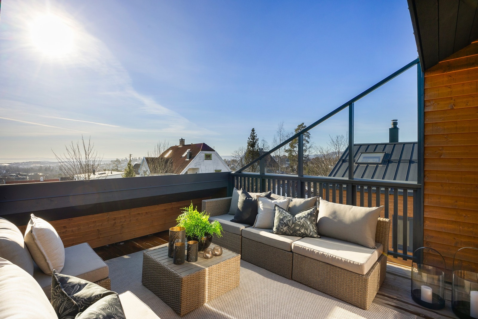 Takterrasse. Galleribilde