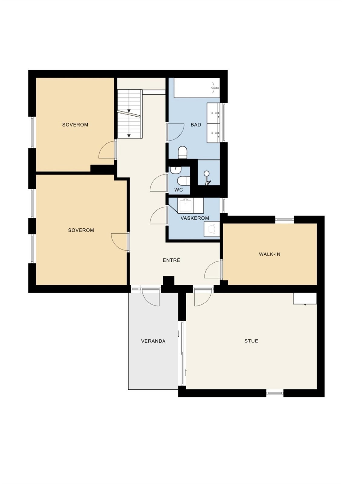 Planskisse underetasje Galleribilde