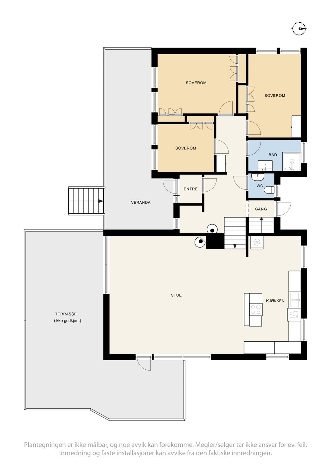 Plantegning 1. etasje. Galleribilde