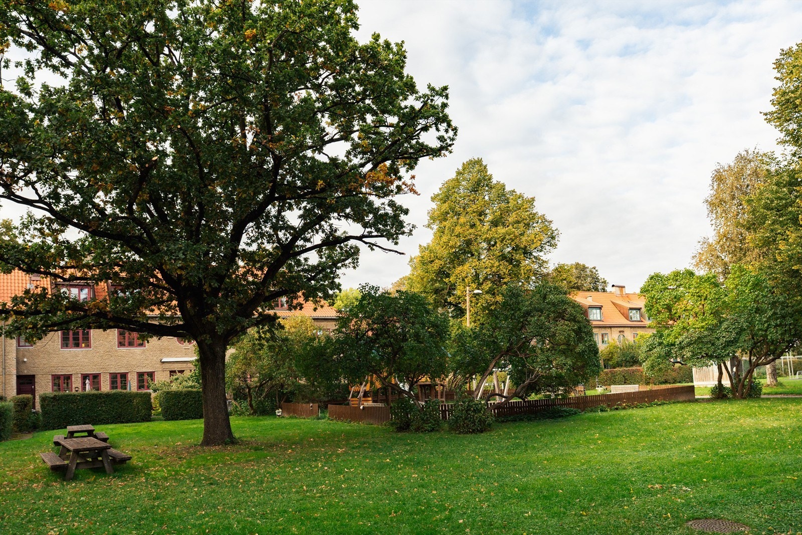 Store, flotte fellesarealer er pent opparbeidet og beplantet. Galleribilde